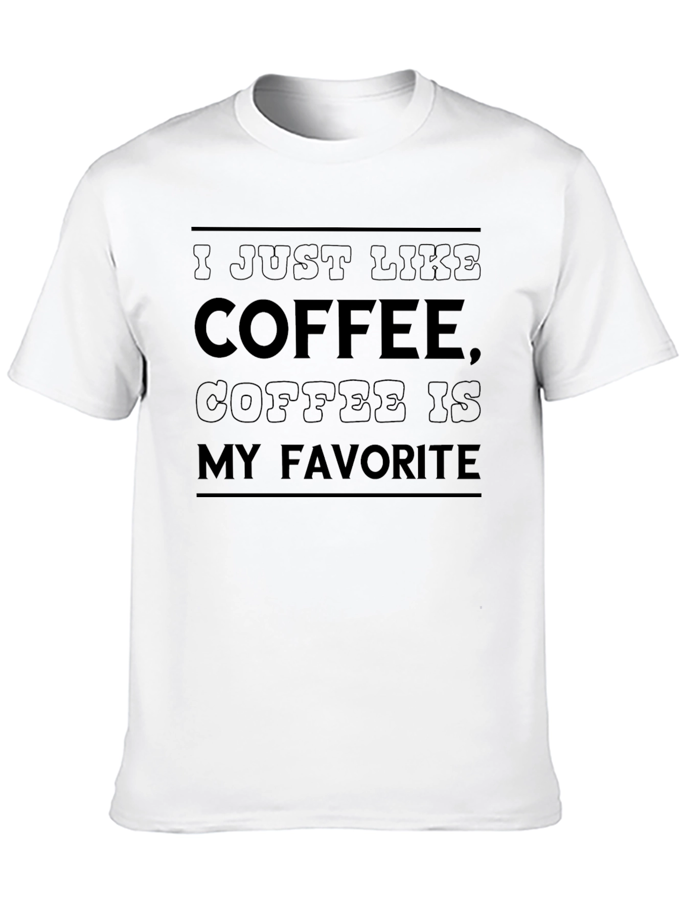 Black Coffee Lover T-Shirt - I Just Like Coffee view 10