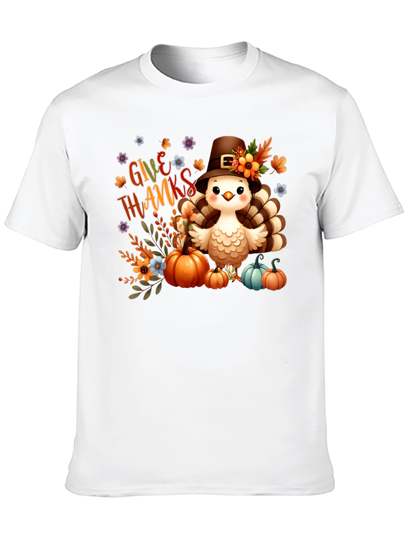 Black Give Thanks Turkey Tee view 10