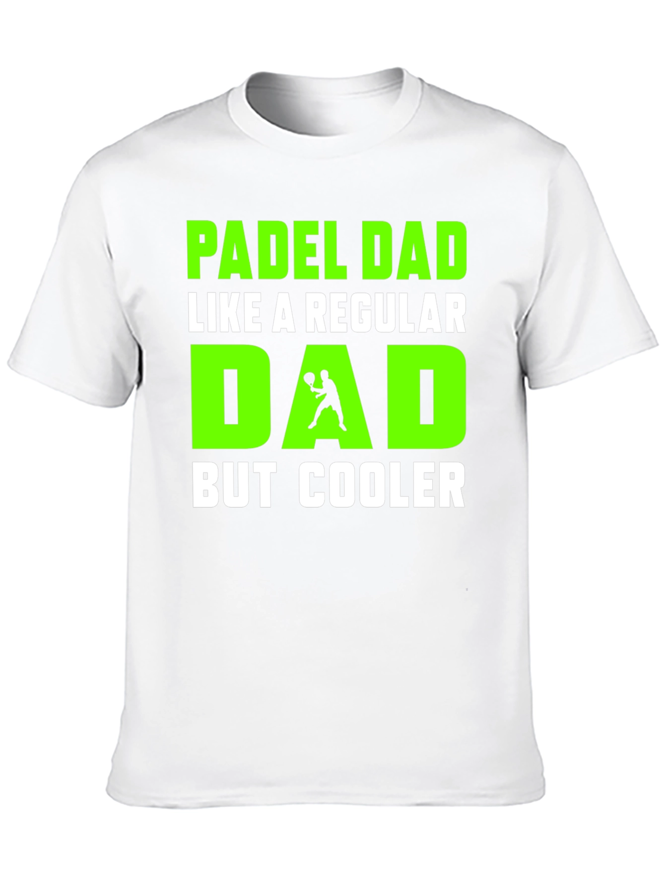 Black Padel Dad T-Shirt - Cooler Than Regular Dads! view 10