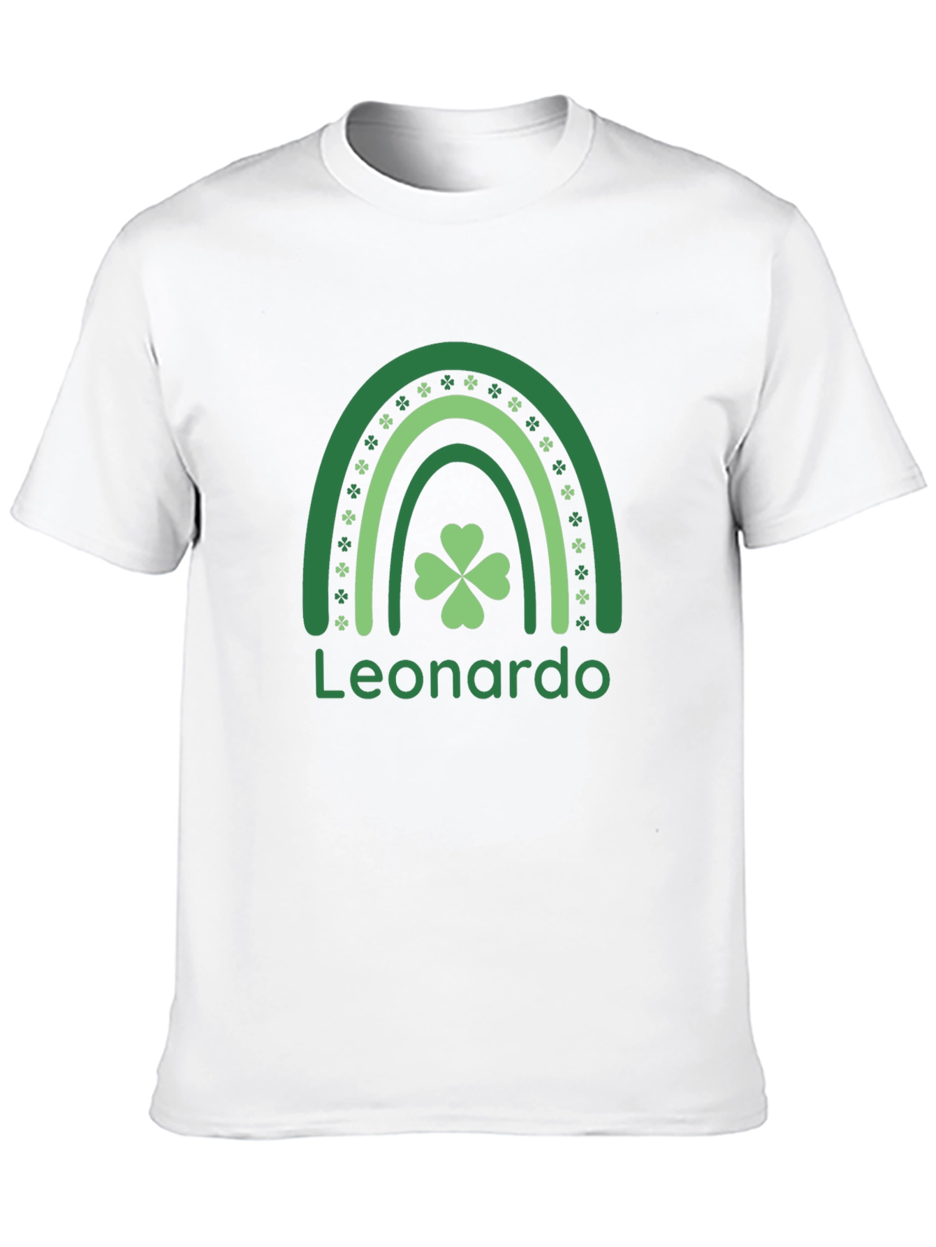 St. Patrick's Day Personalized Shamrock Rainbow T-Shirt - 10