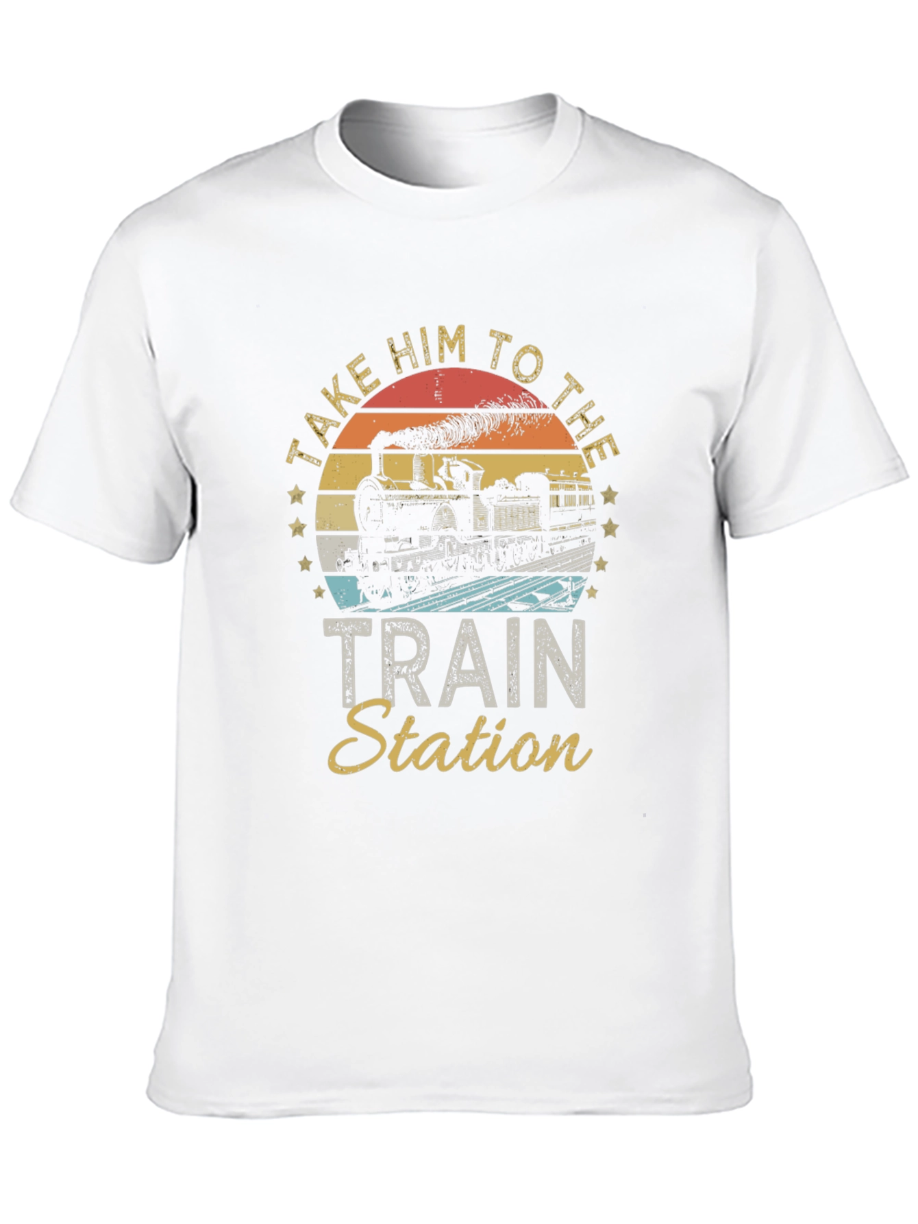 Black Take Him To The Train Station T-Shirt view 10