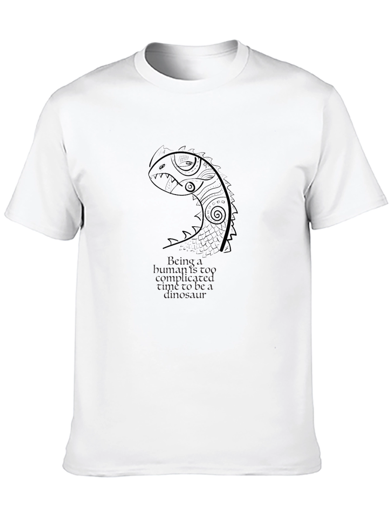 Dinosaur Graphic Tee - Black - 10