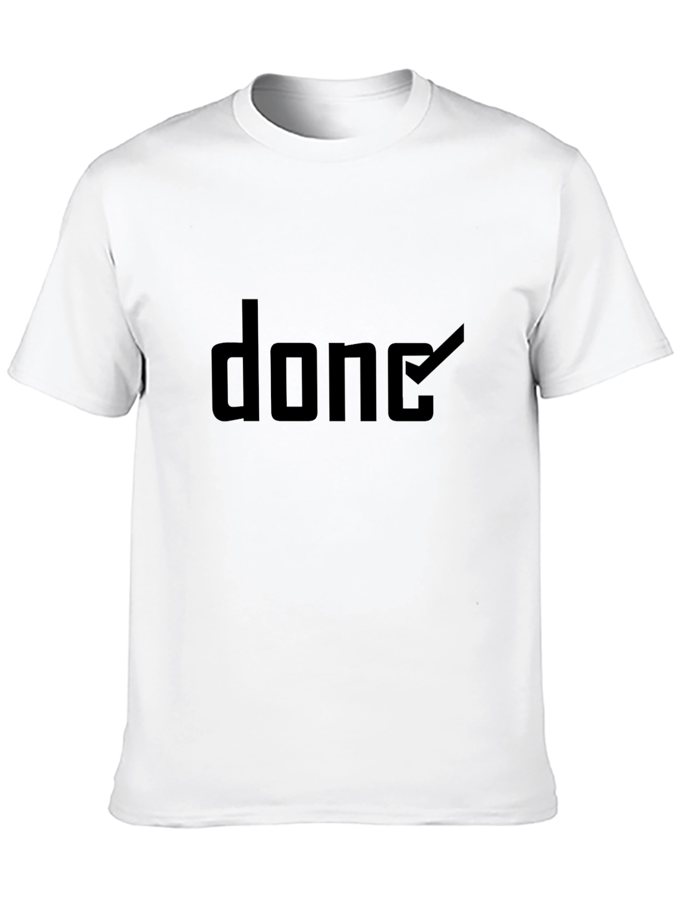 Black Black 'Done' Graphic Tee - Soft Cotton Blend view 10