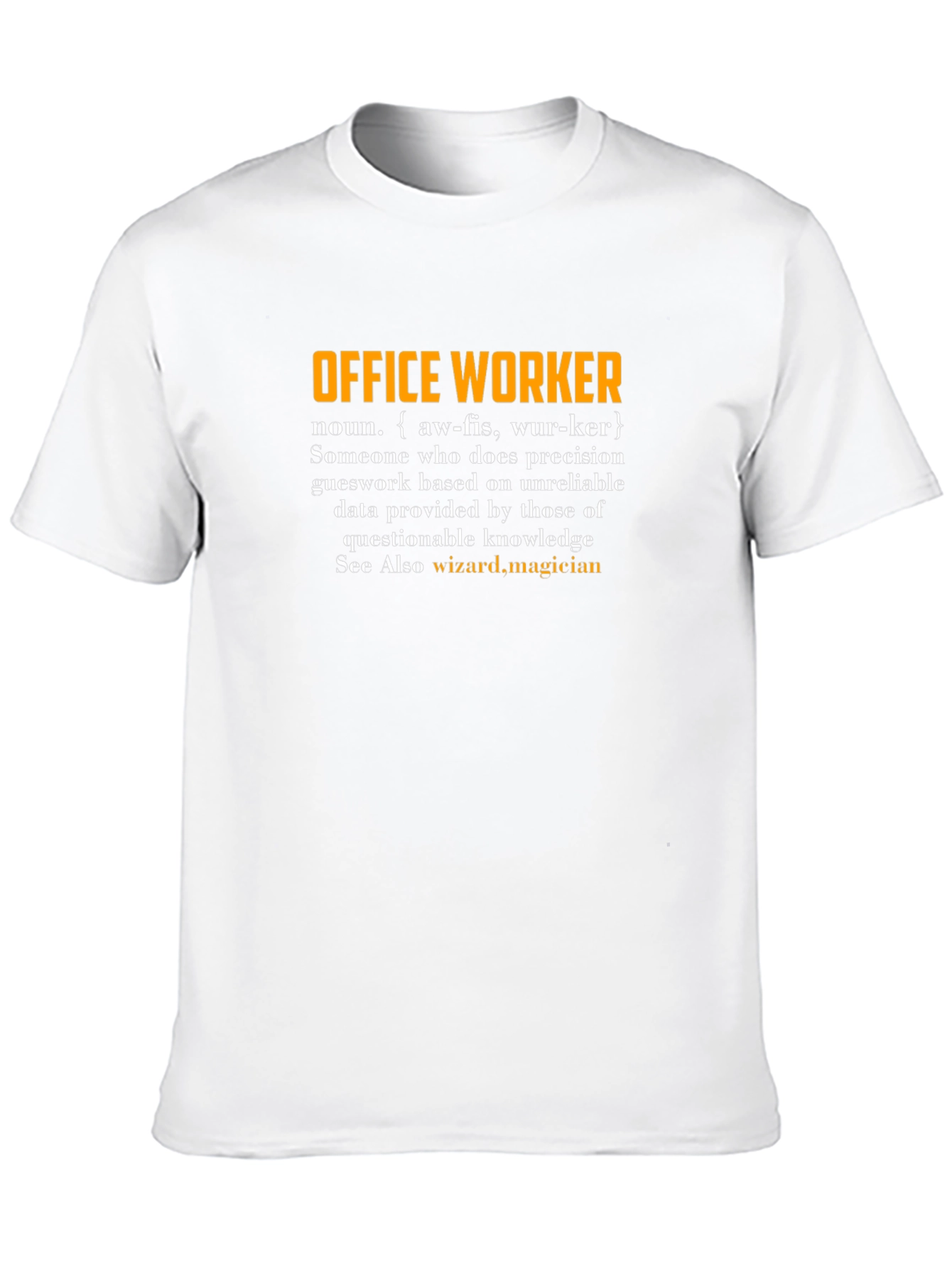 Black Office Worker Definition T-Shirt - Funny Job Gift view 10
