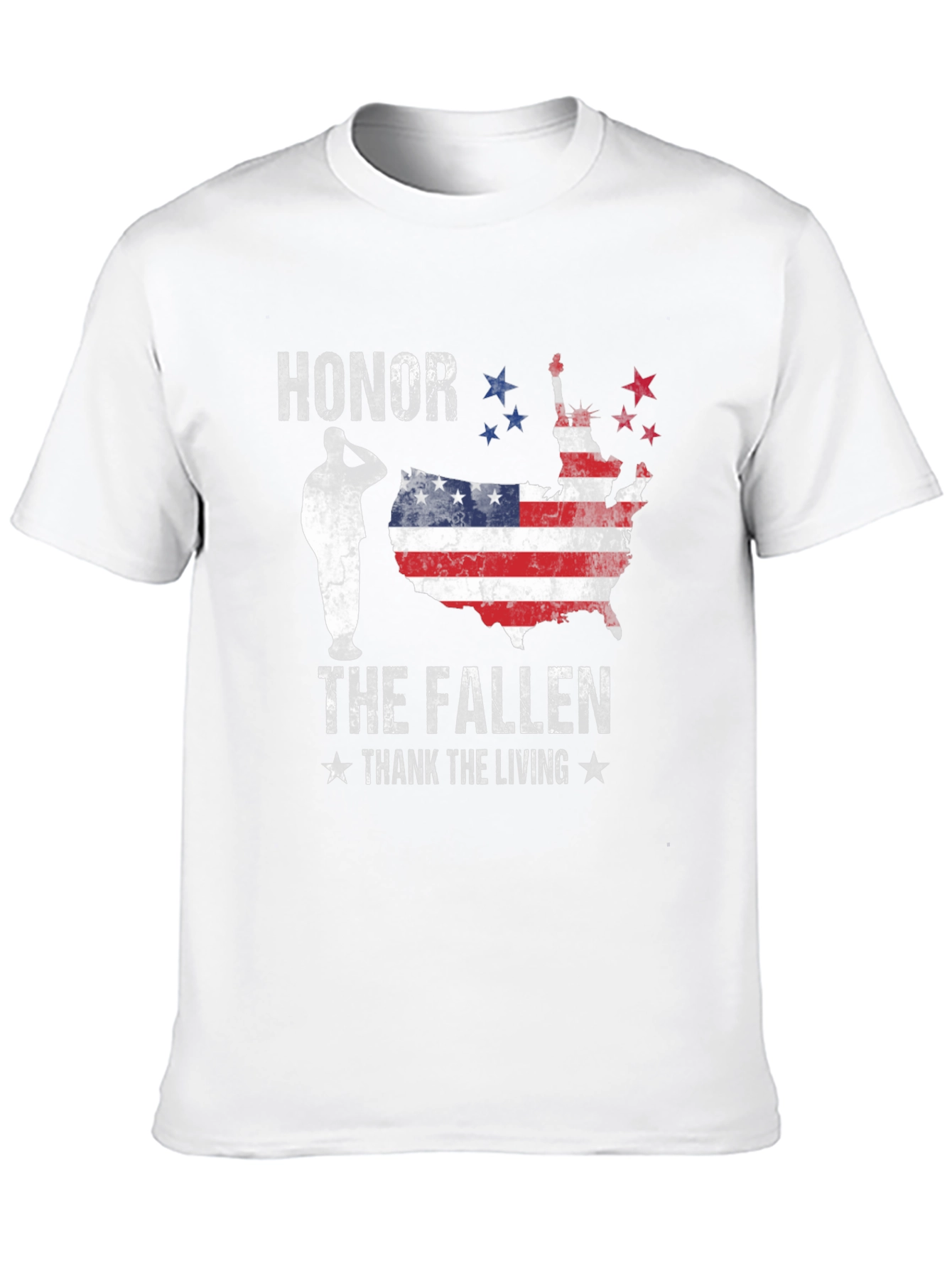 Honor The Fallen Men's Black Graphic Tee - 10