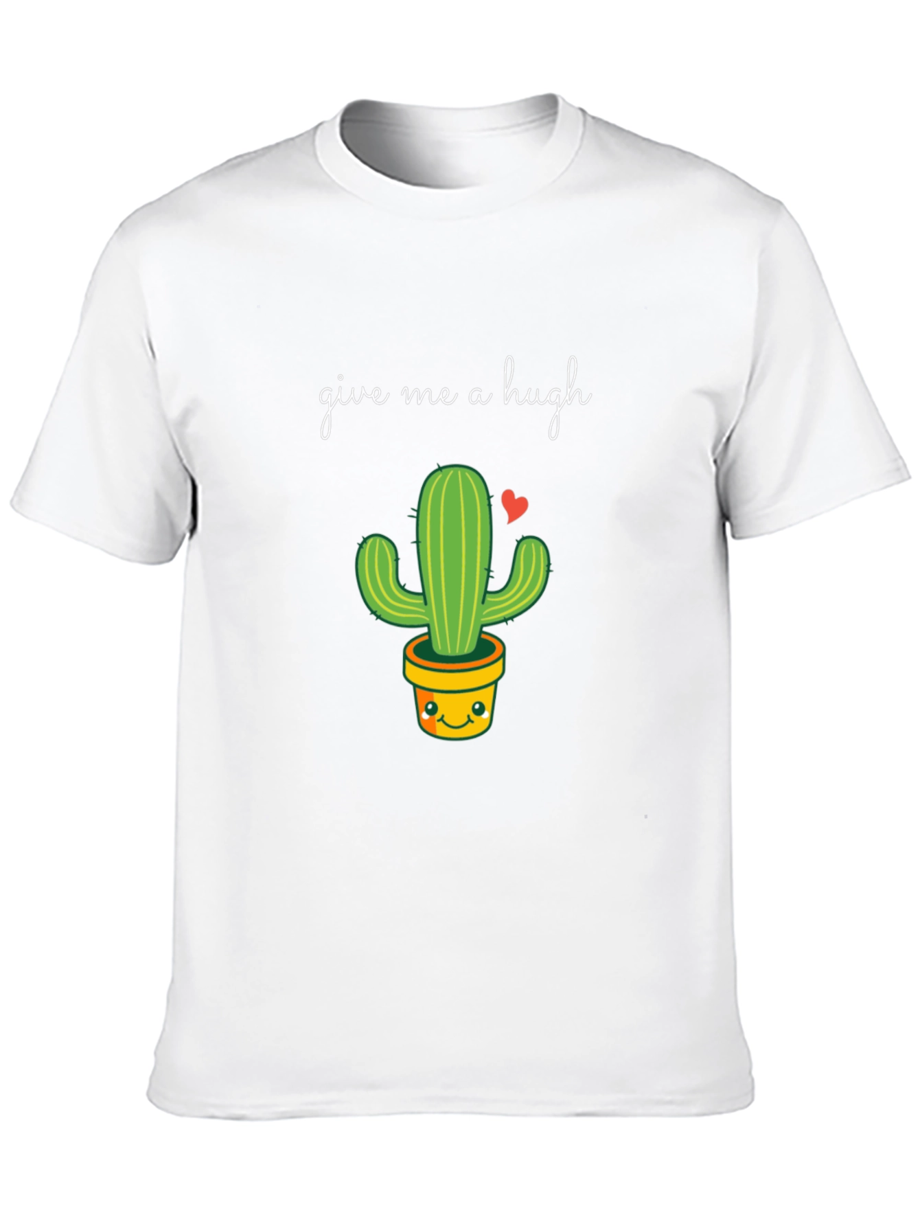 Black Give Me a Hugh Cactus T-Shirt view 10