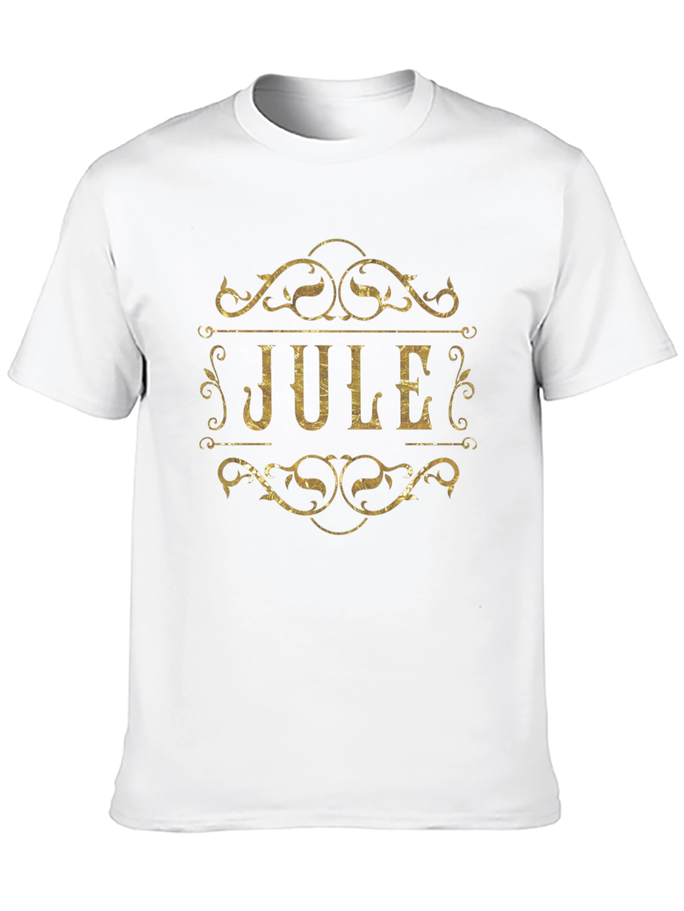 Black Jule Personalized T-Shirt - Gold Lettering view 10