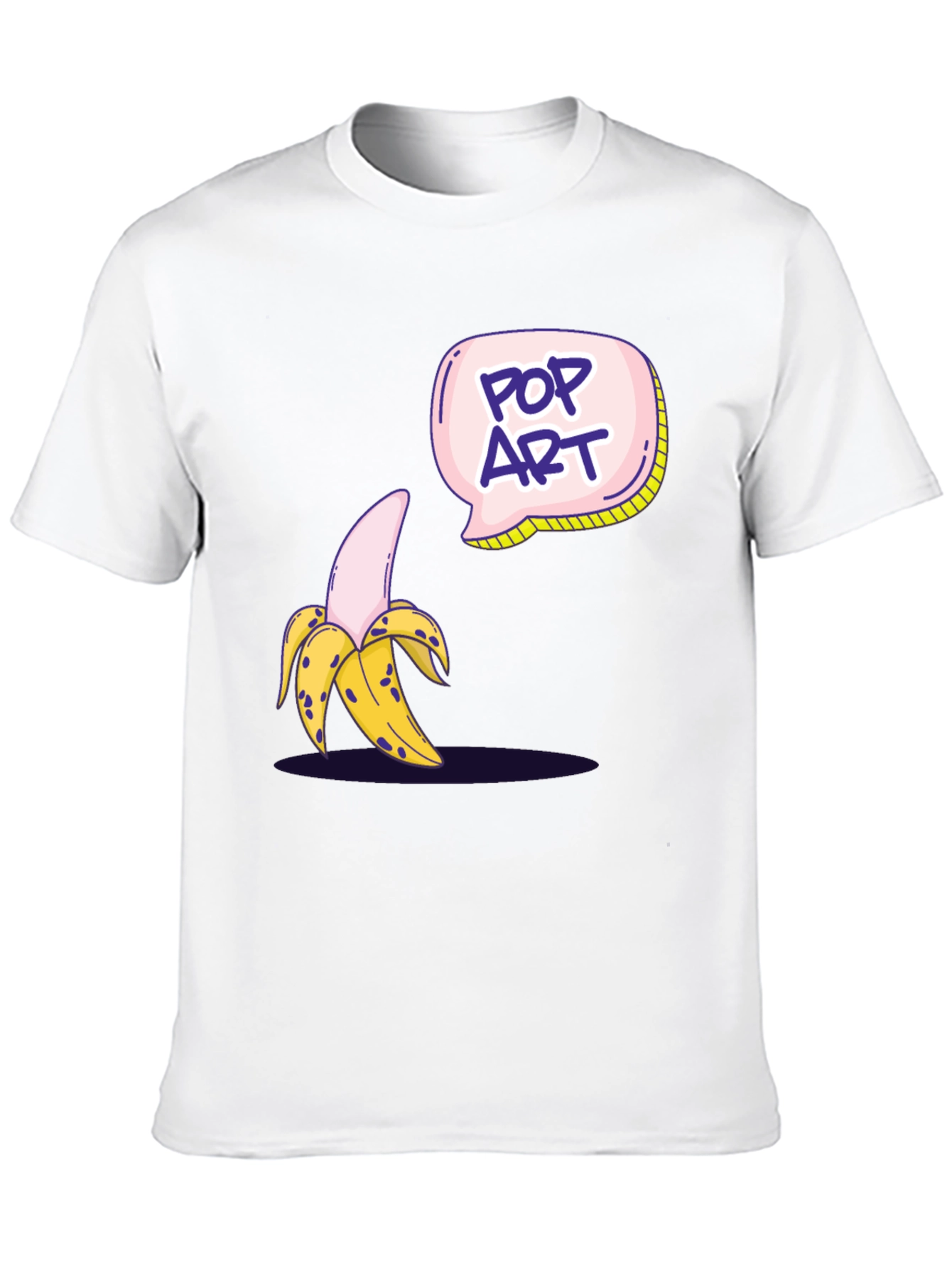 Black Pop Art Banana Graphic T-Shirt view 10