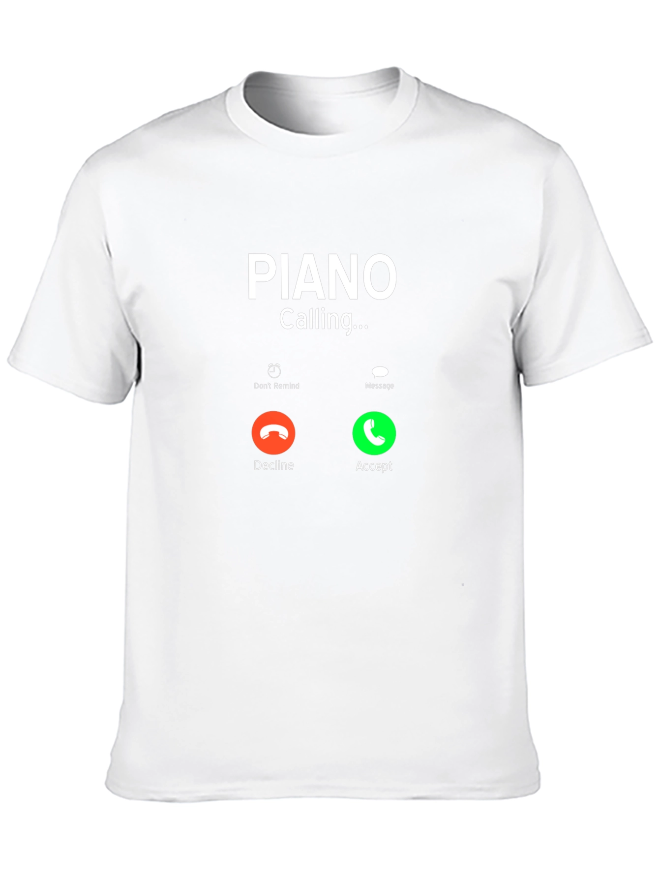 Black Piano Calling Black T-Shirt view 10