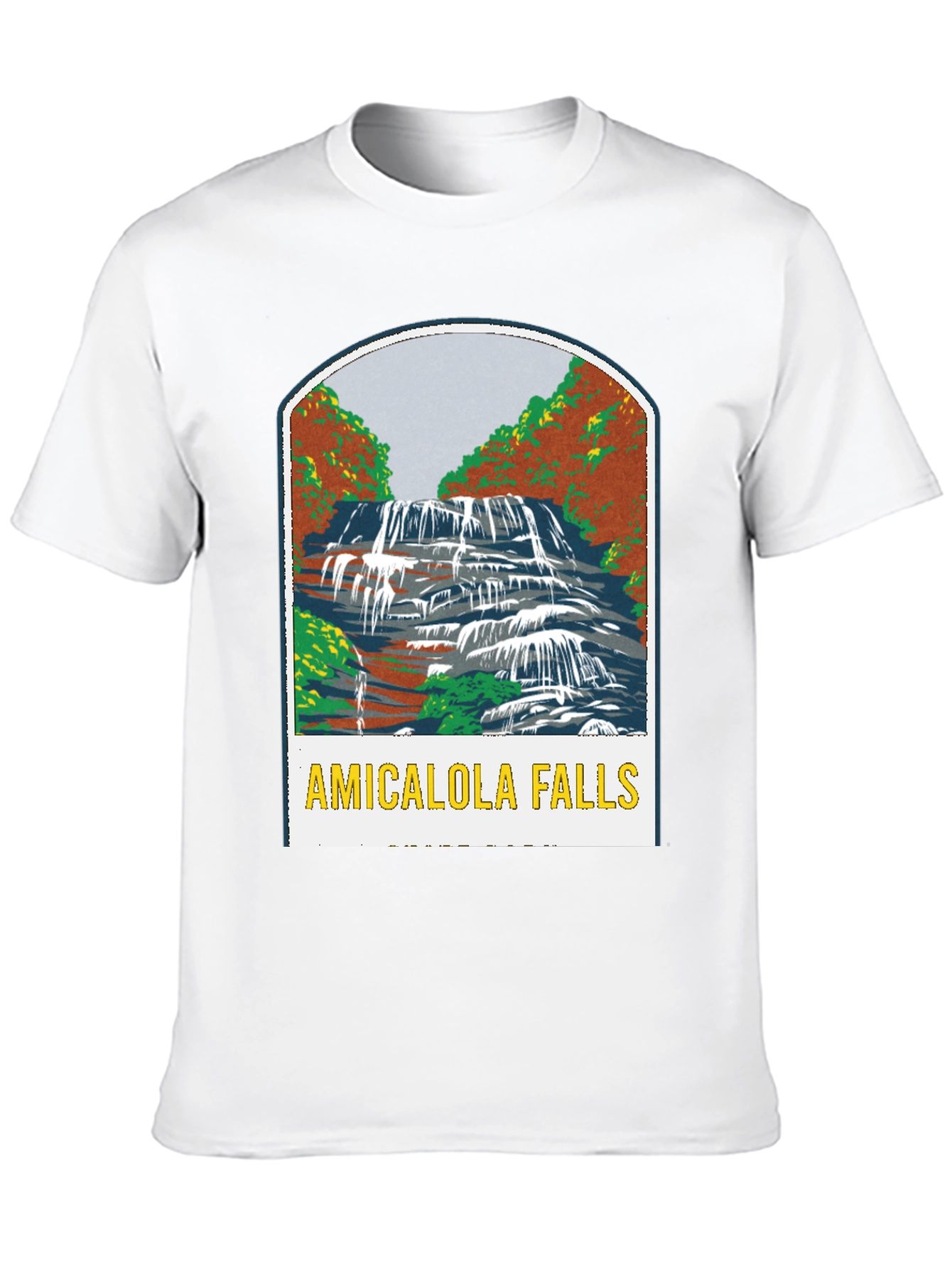 Black Amicalola Falls Black T-Shirt view 10