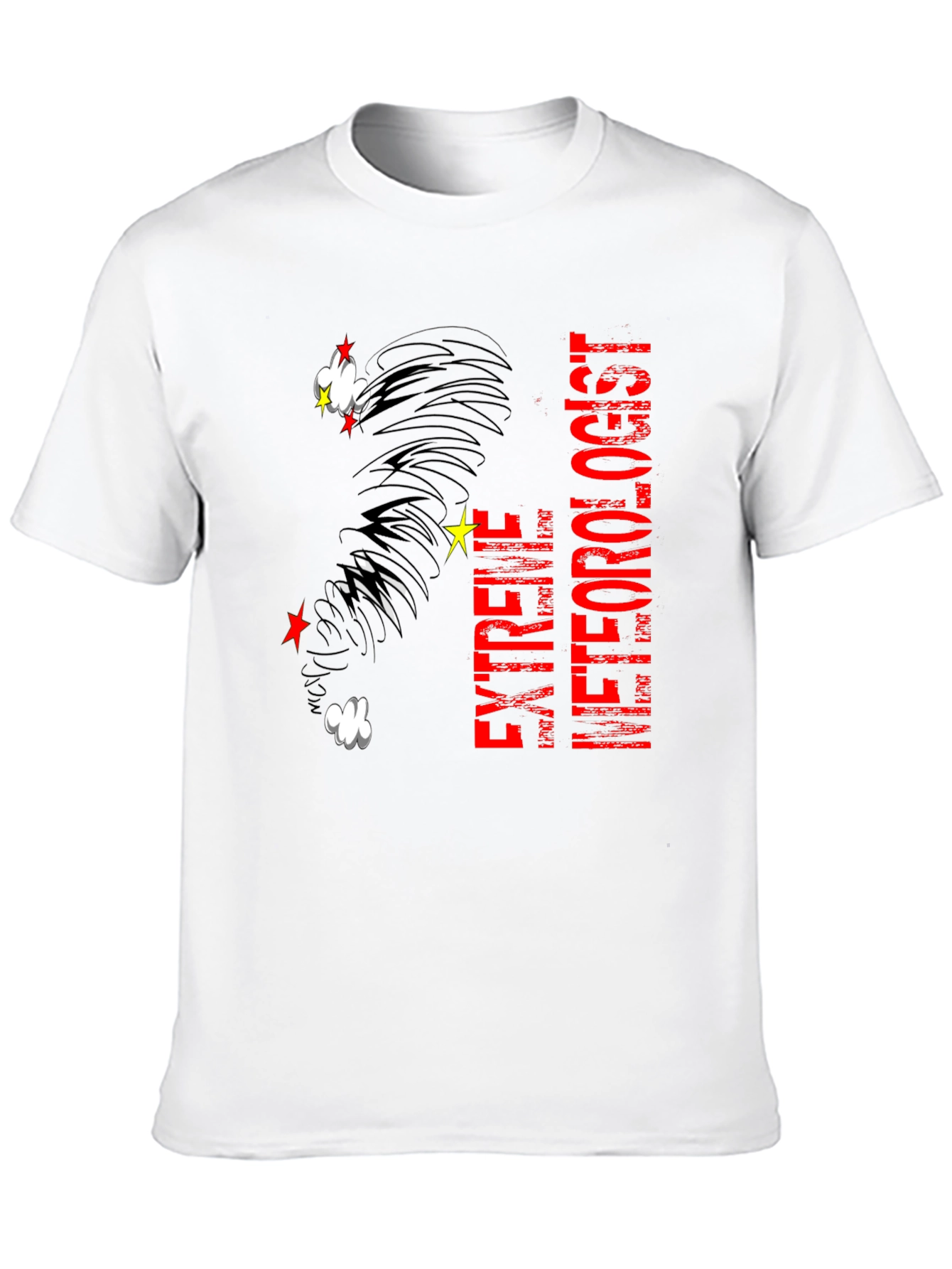 Black Extreme Meteorologist Black Graphic Tee view 10