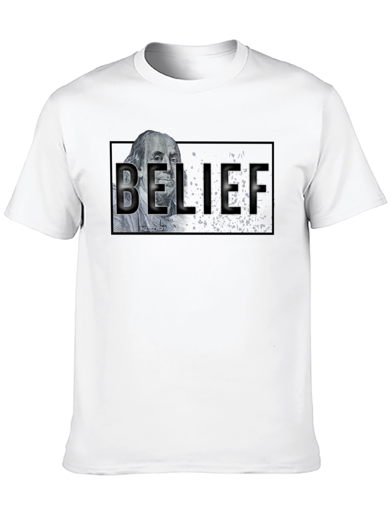 Black Belief Graphic T-Shirt - Black Crew Neck view 10