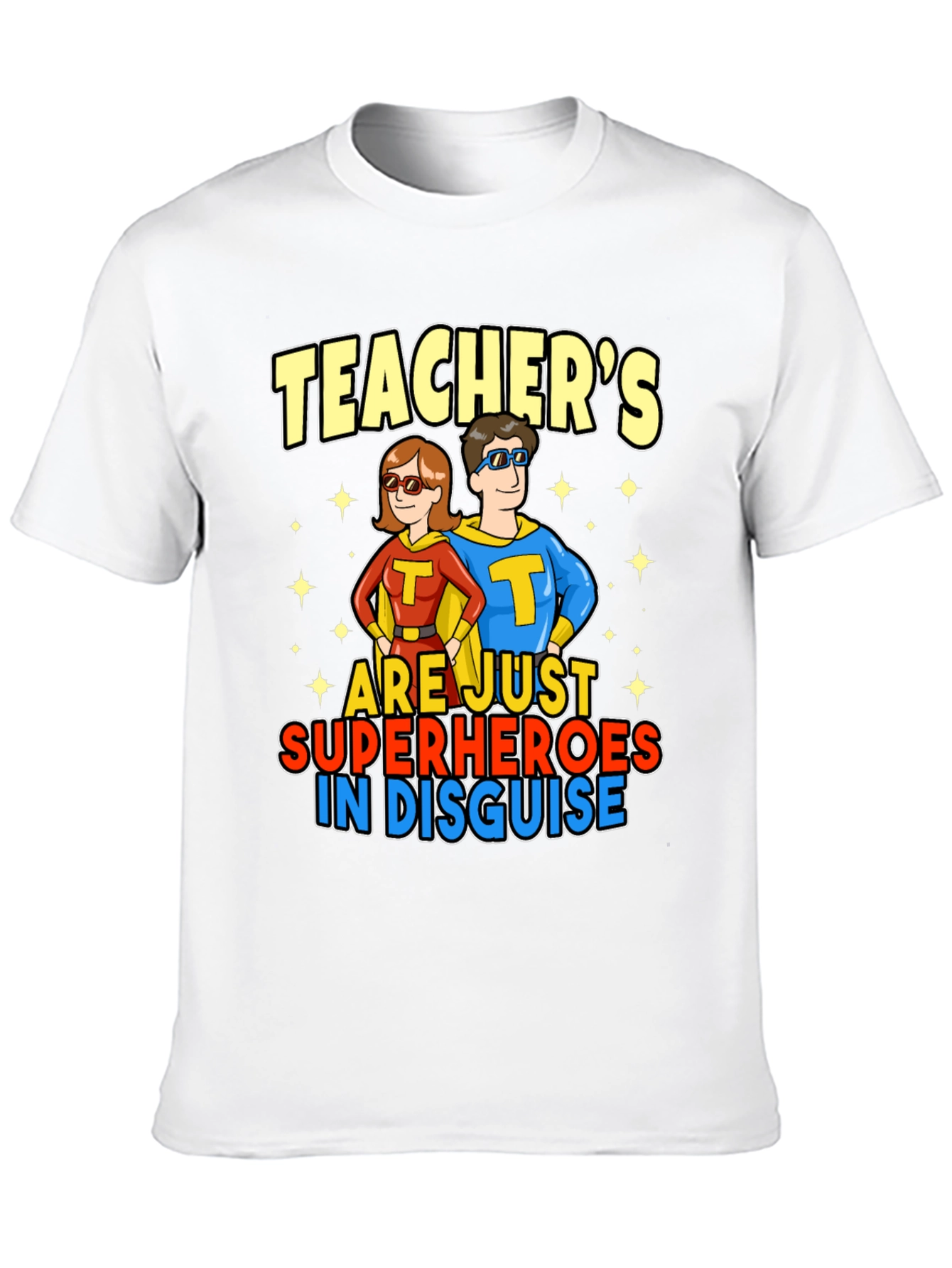 Black Teacher Superhero T-Shirt view 10