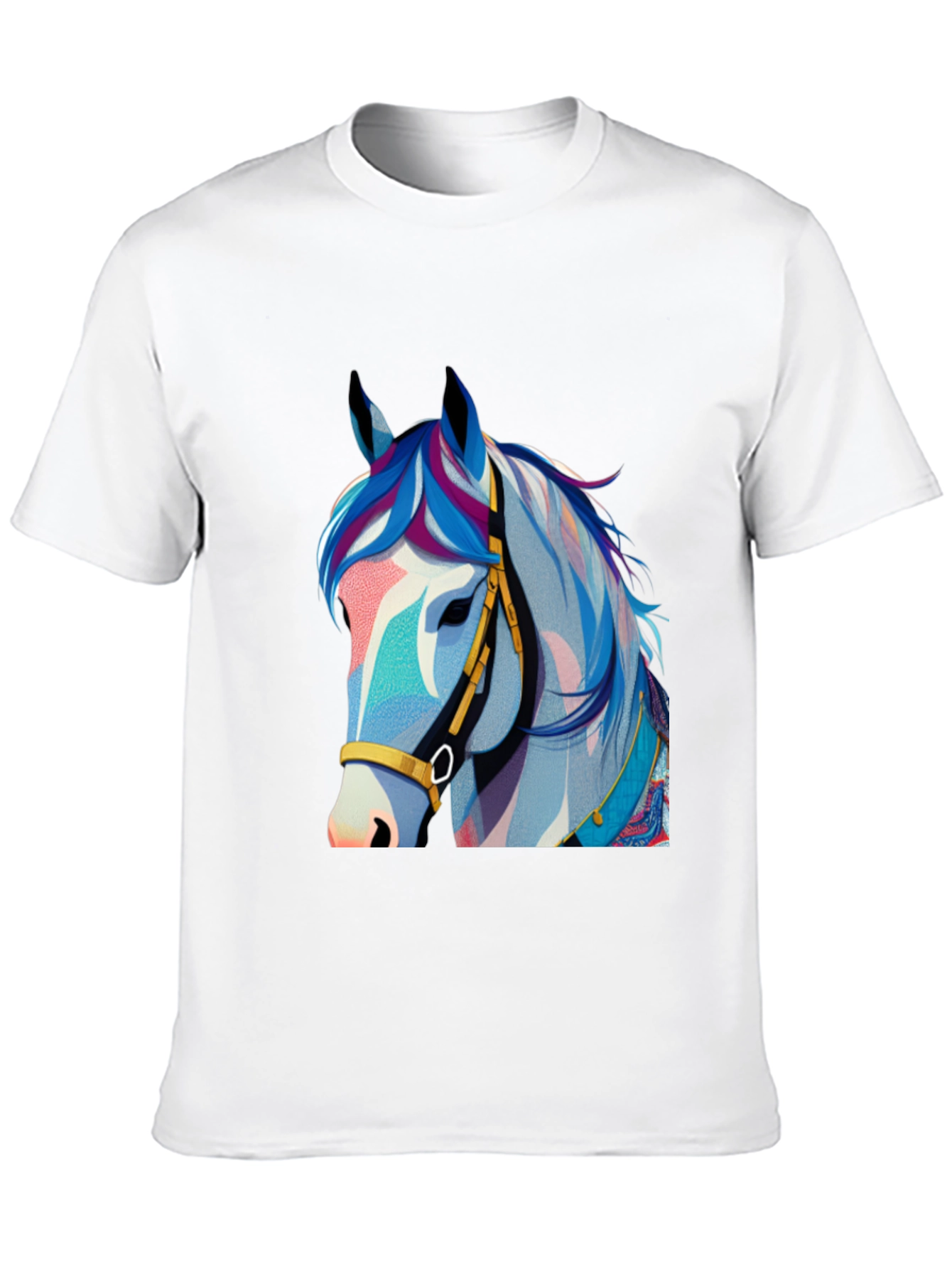 Horse Graphic Tee - Stylish Men's Black T-Shirt - 10
