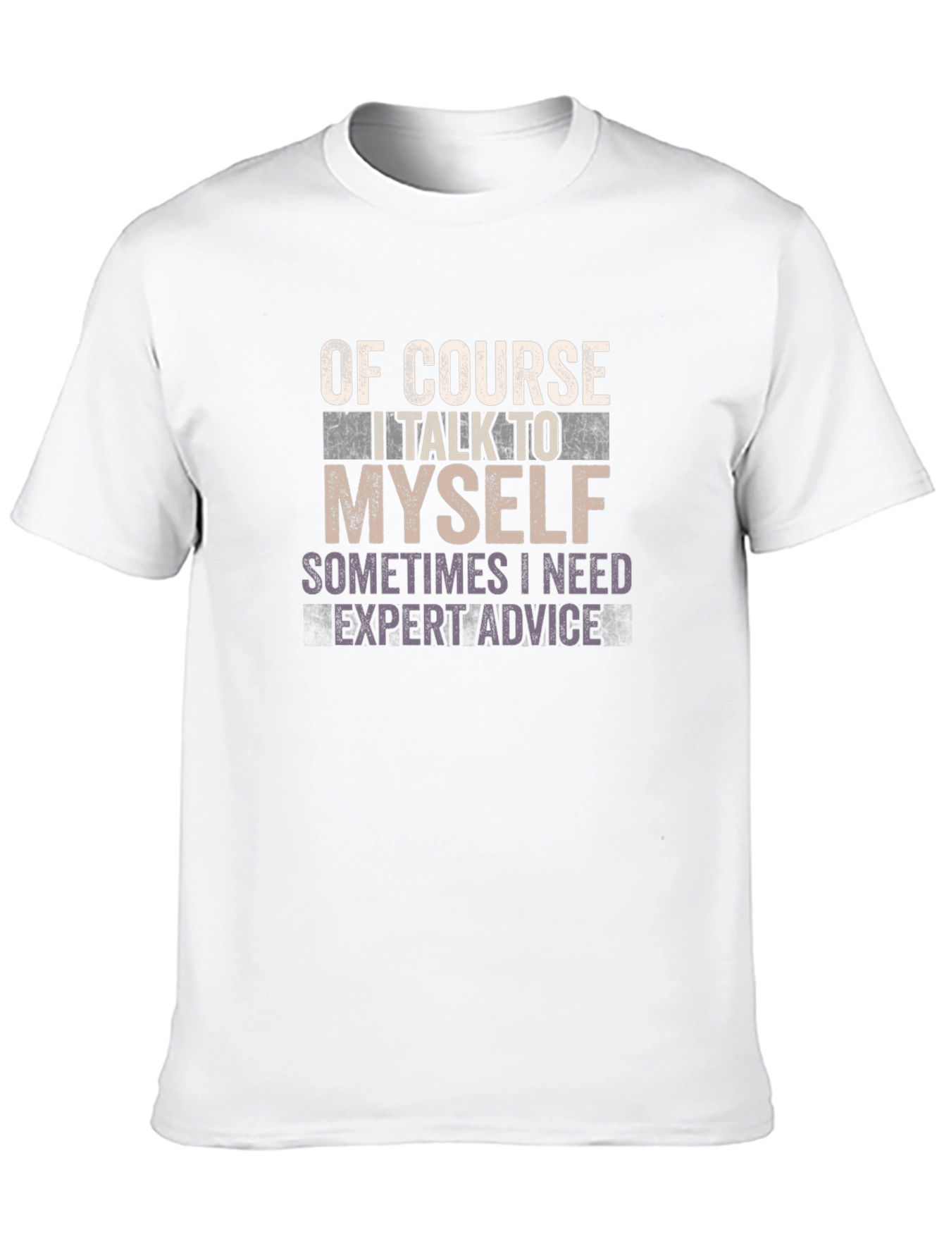 Black Of Course I Talk To Myself Graphic Tee view 10