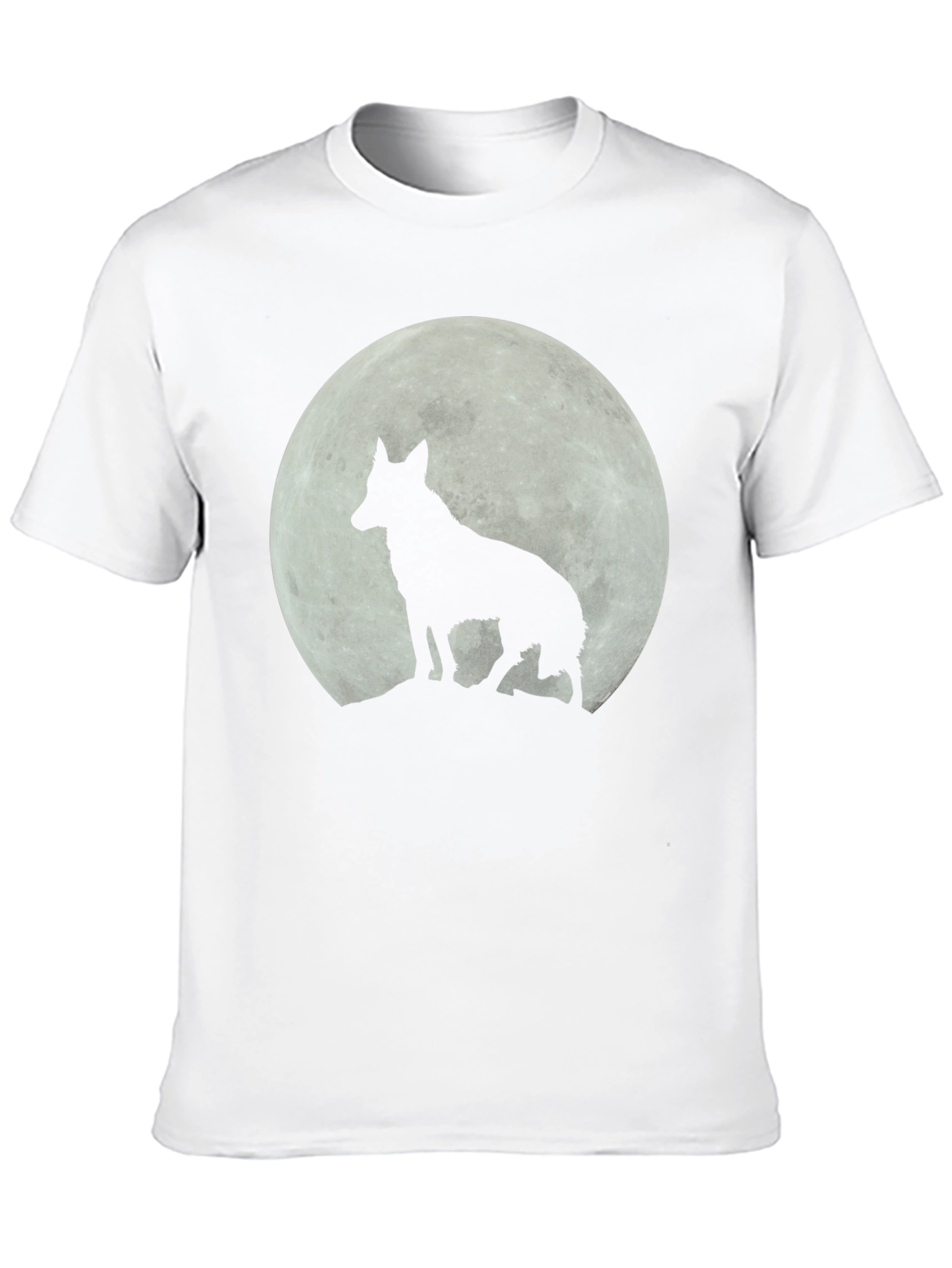 Black Wolf Moon Graphic T-Shirt - Black view 10