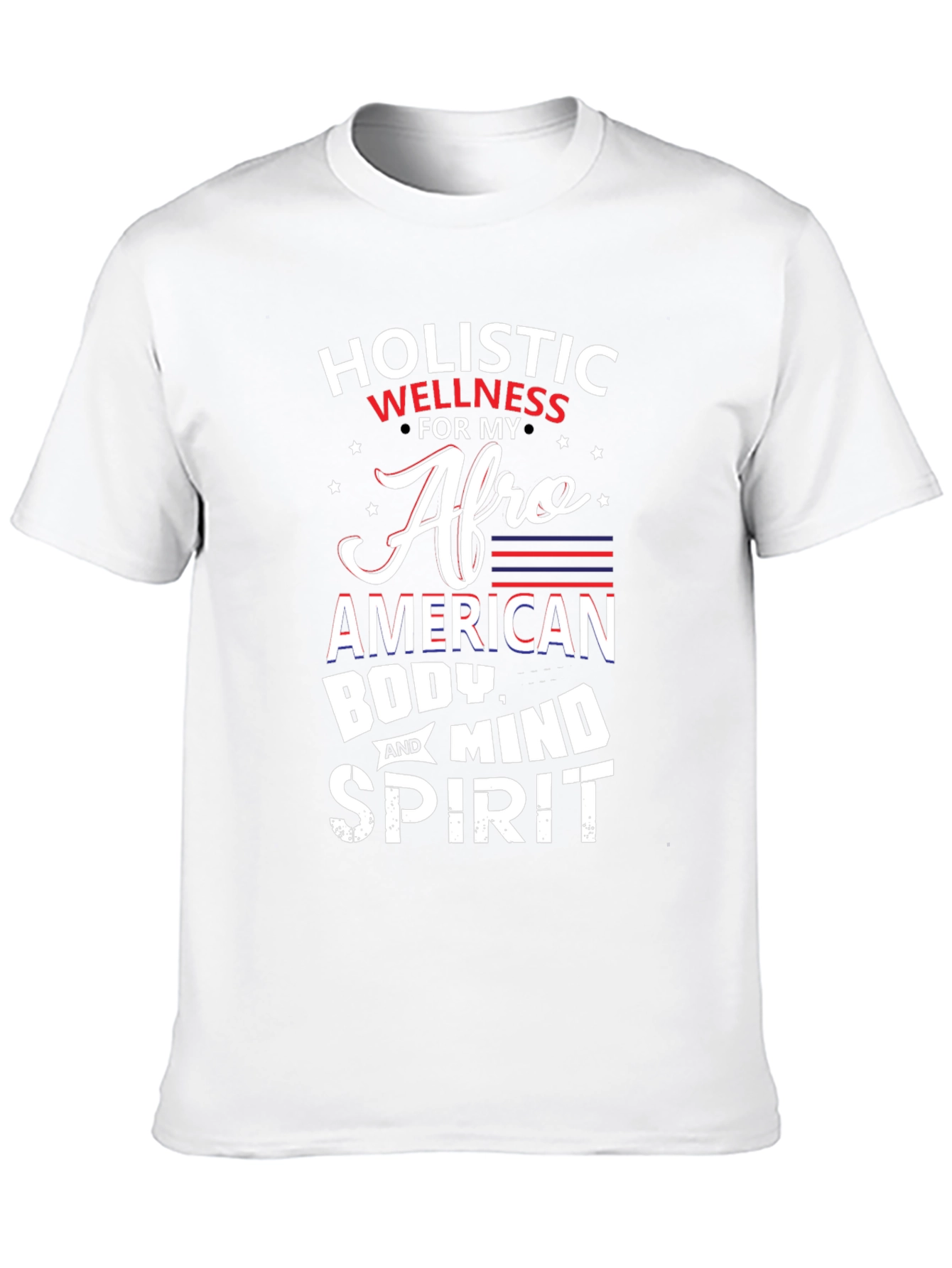 Black Holistic Wellness Afro American T-Shirt view 10