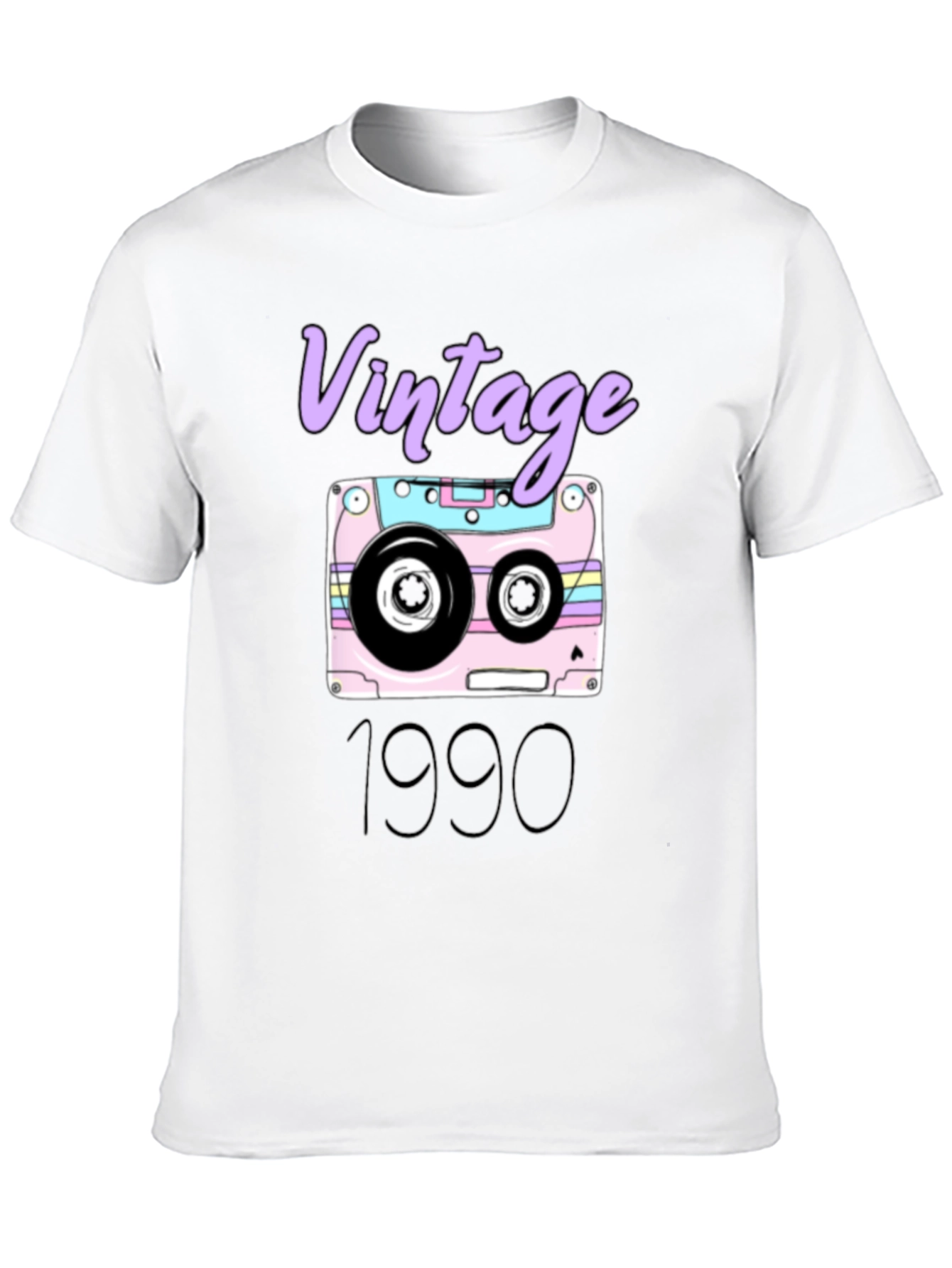 Black Vintage 1990 Cassette Tape Graphic T-Shirt view 10