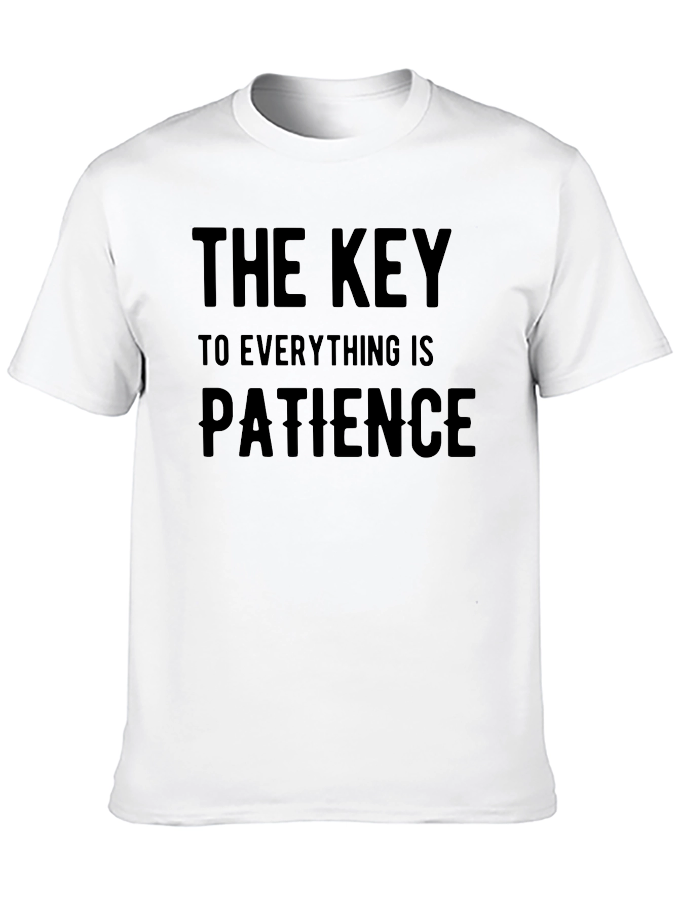 Black Patience Is Key Black Graphic T-Shirt view 10
