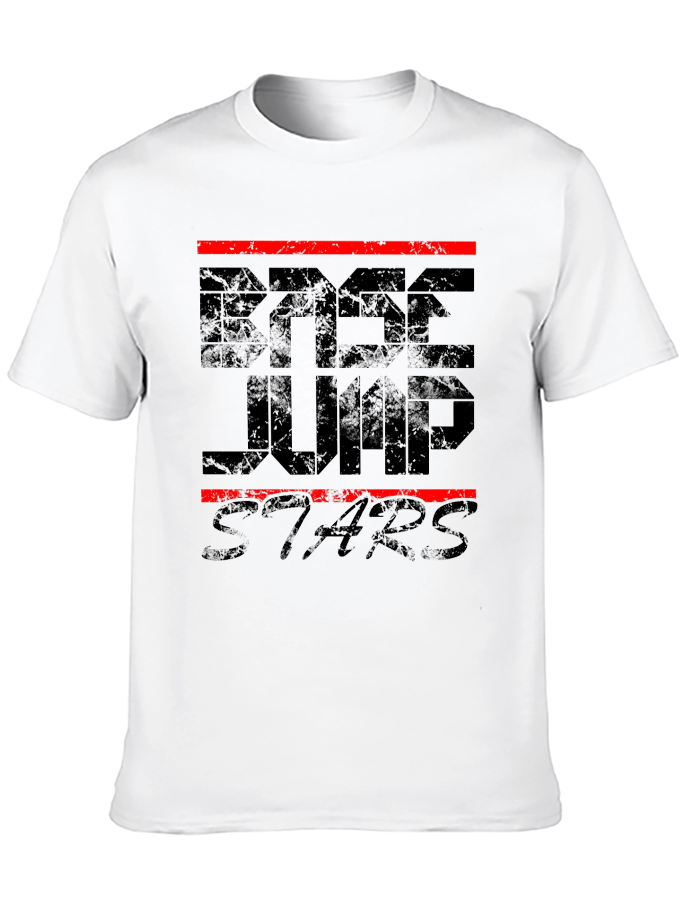 Black BASE Jump Stars Black Graphic Tee view 10