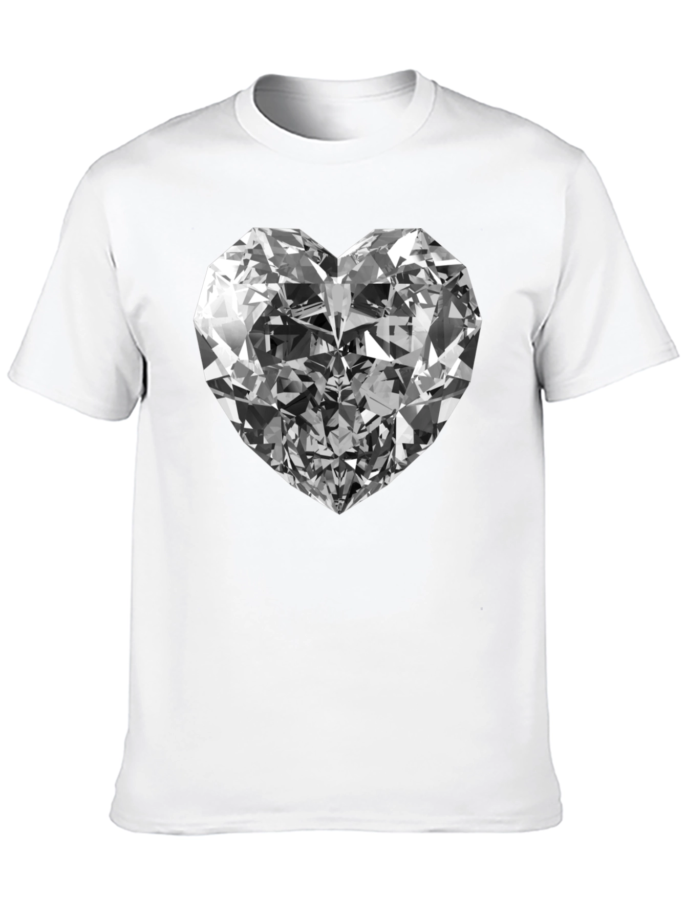 Black Diamond Heart Graphic Tee - Black view 10