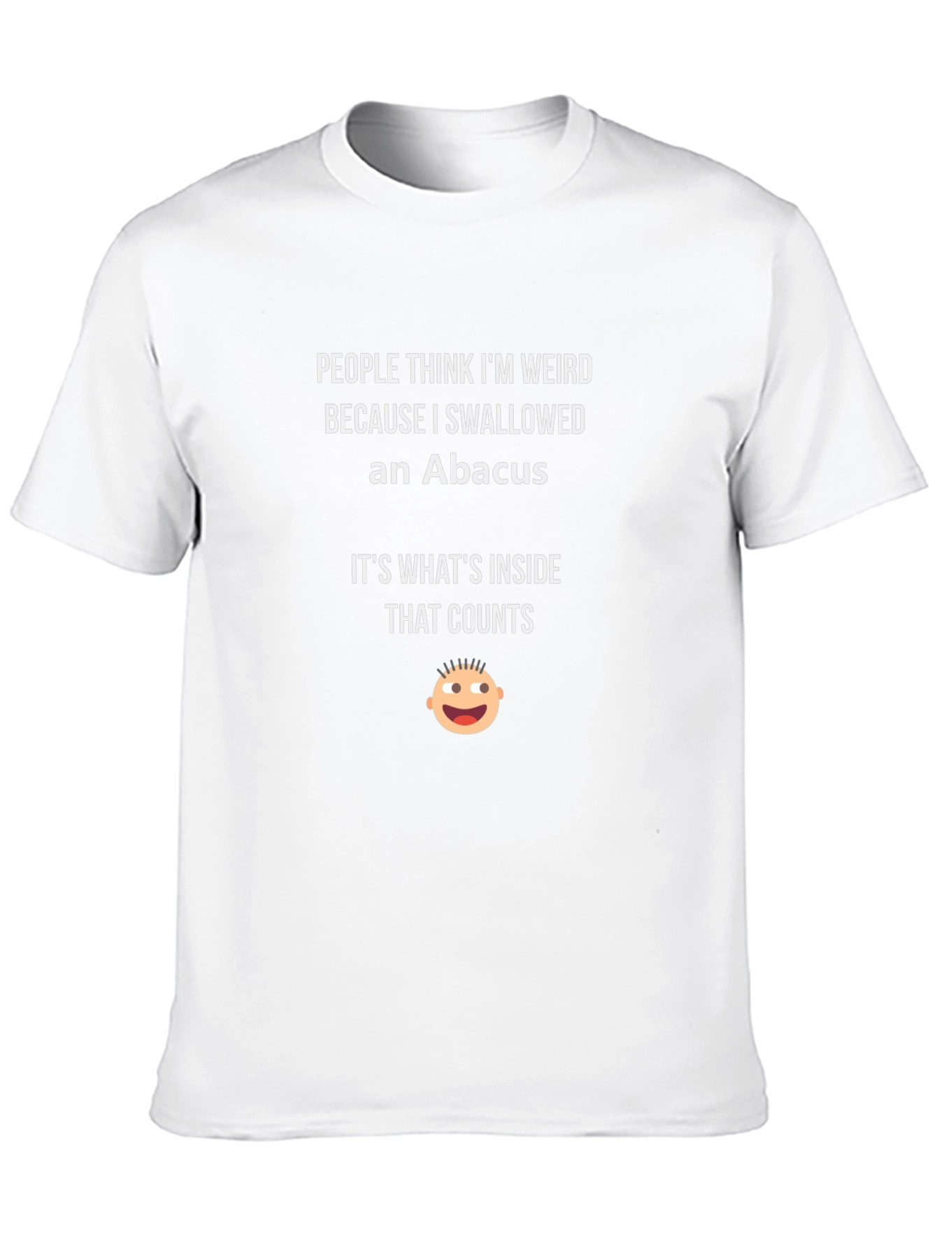 Black Funny Abacus T-Shirt: It's What's Inside That Counts! view 10