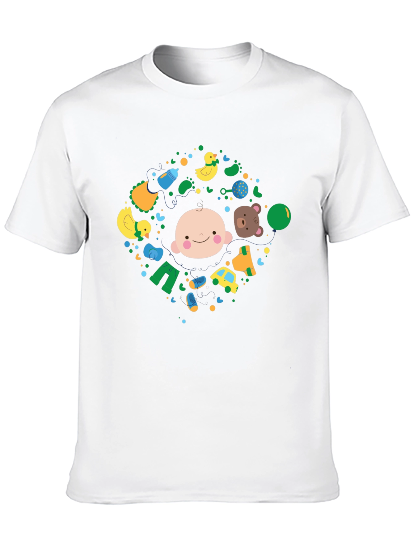 Baby Circle Graphic Tee - Black - 10