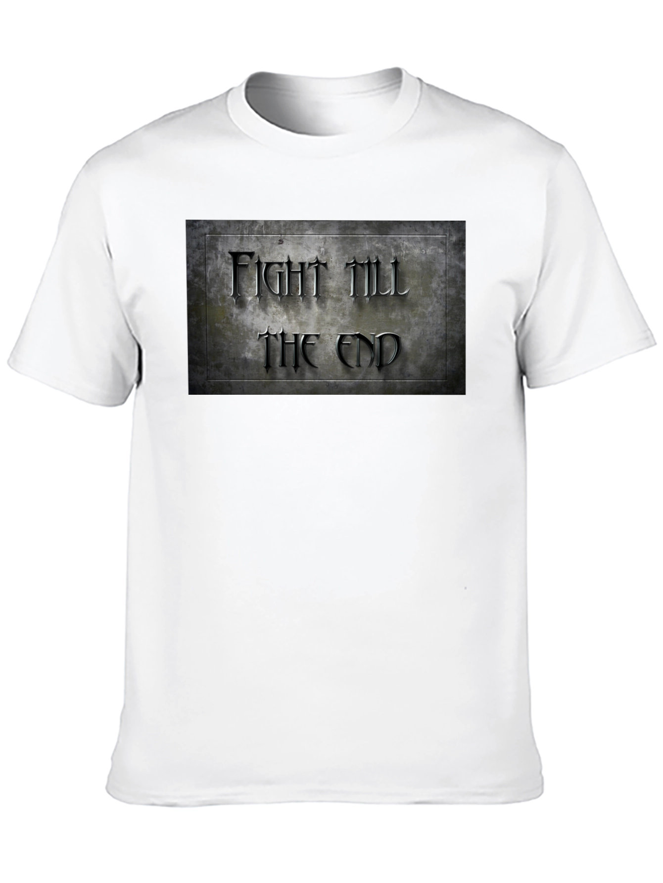 Black Fight Till The End Graphic T-Shirt view 10