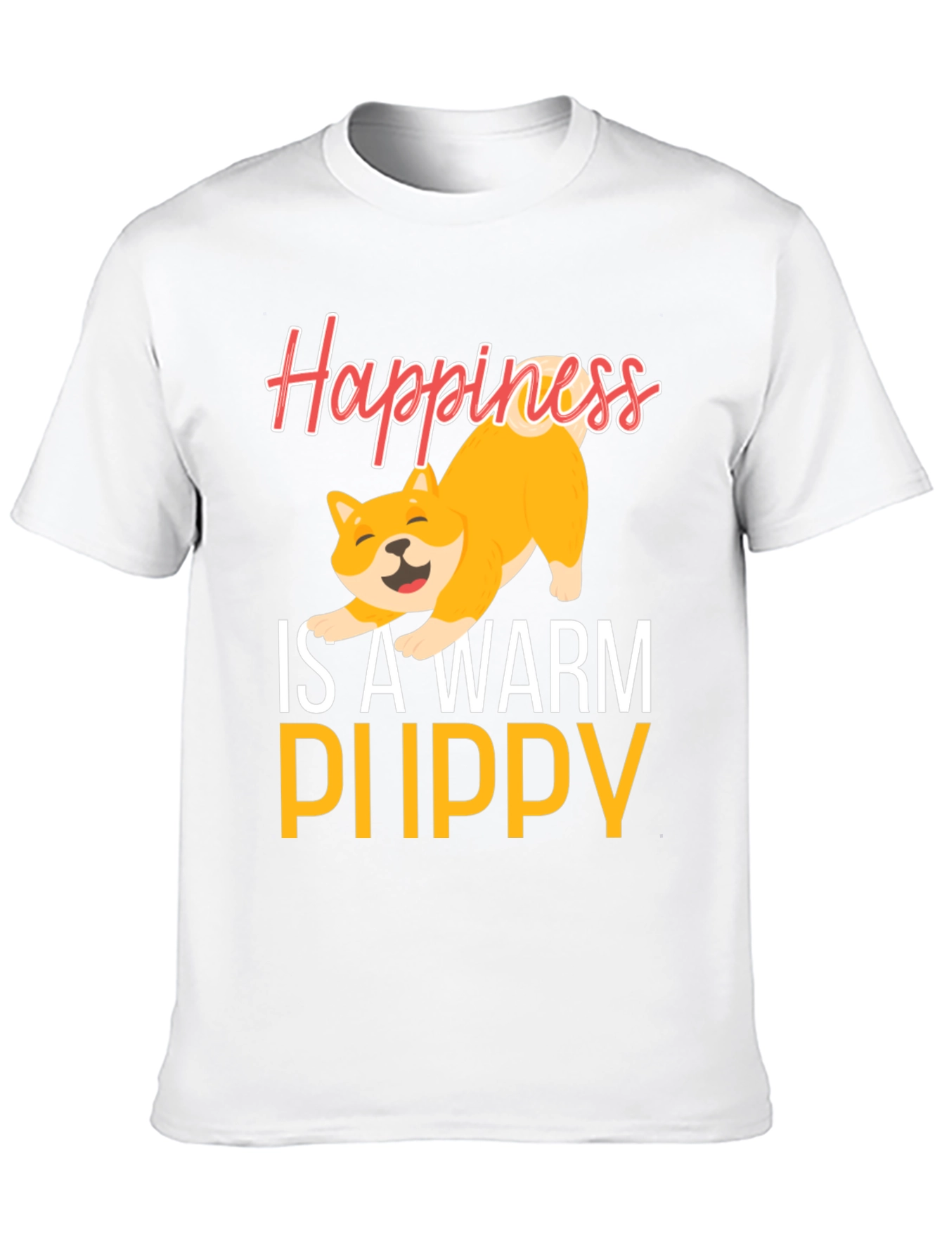 Black Happiness is a Warm Puppy Graphic Tee view 10