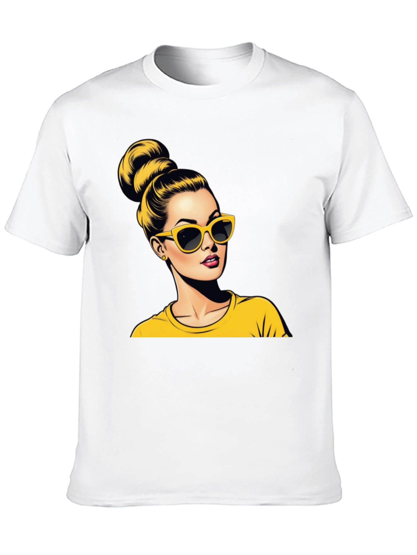 Black Retro Chic Graphic Tee view 10