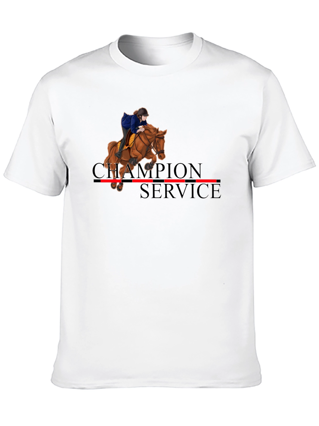 Equestrian Champion Service Black T-Shirt - 10