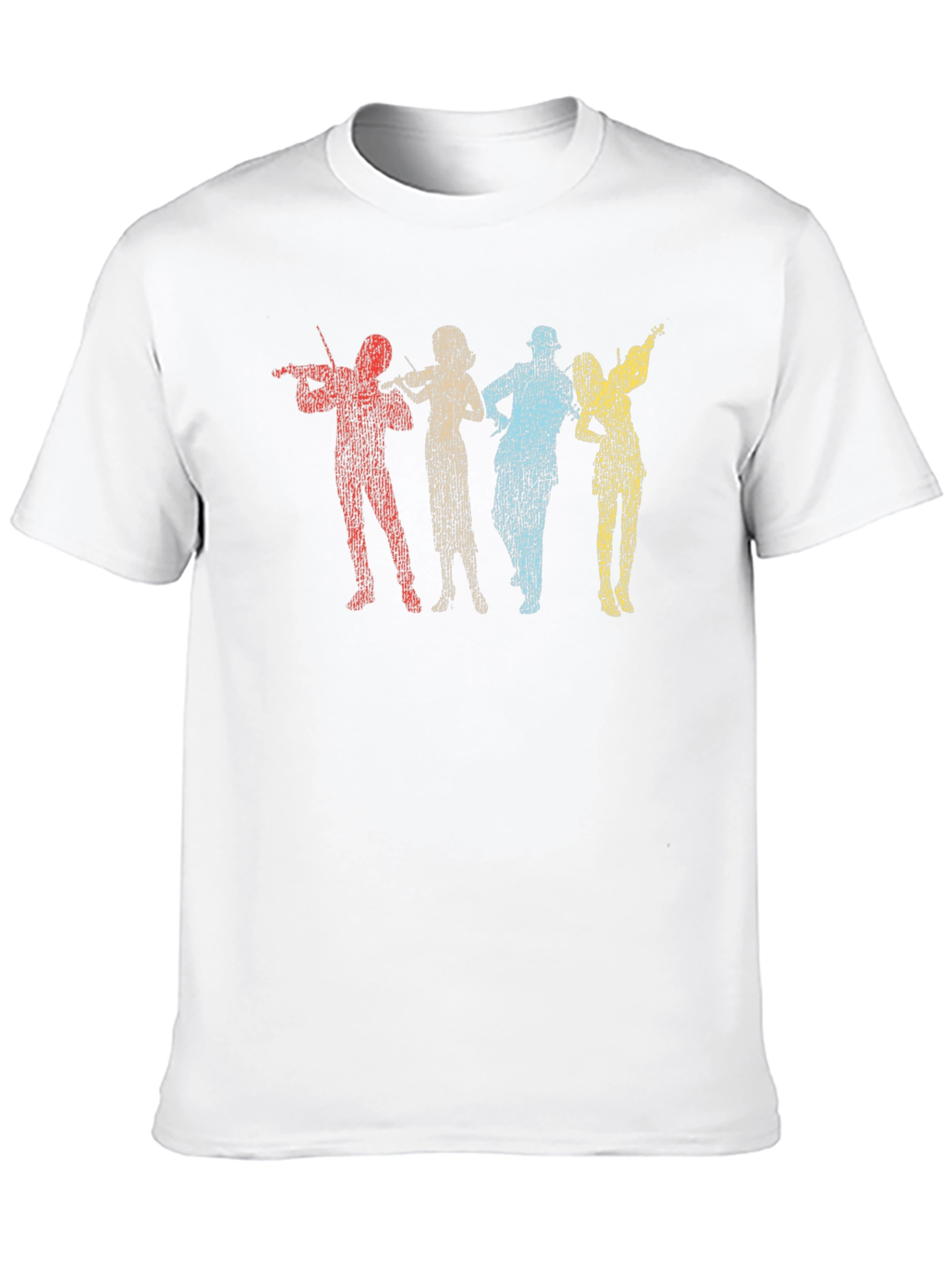 Black Retro Musical Group T-Shirt view 10