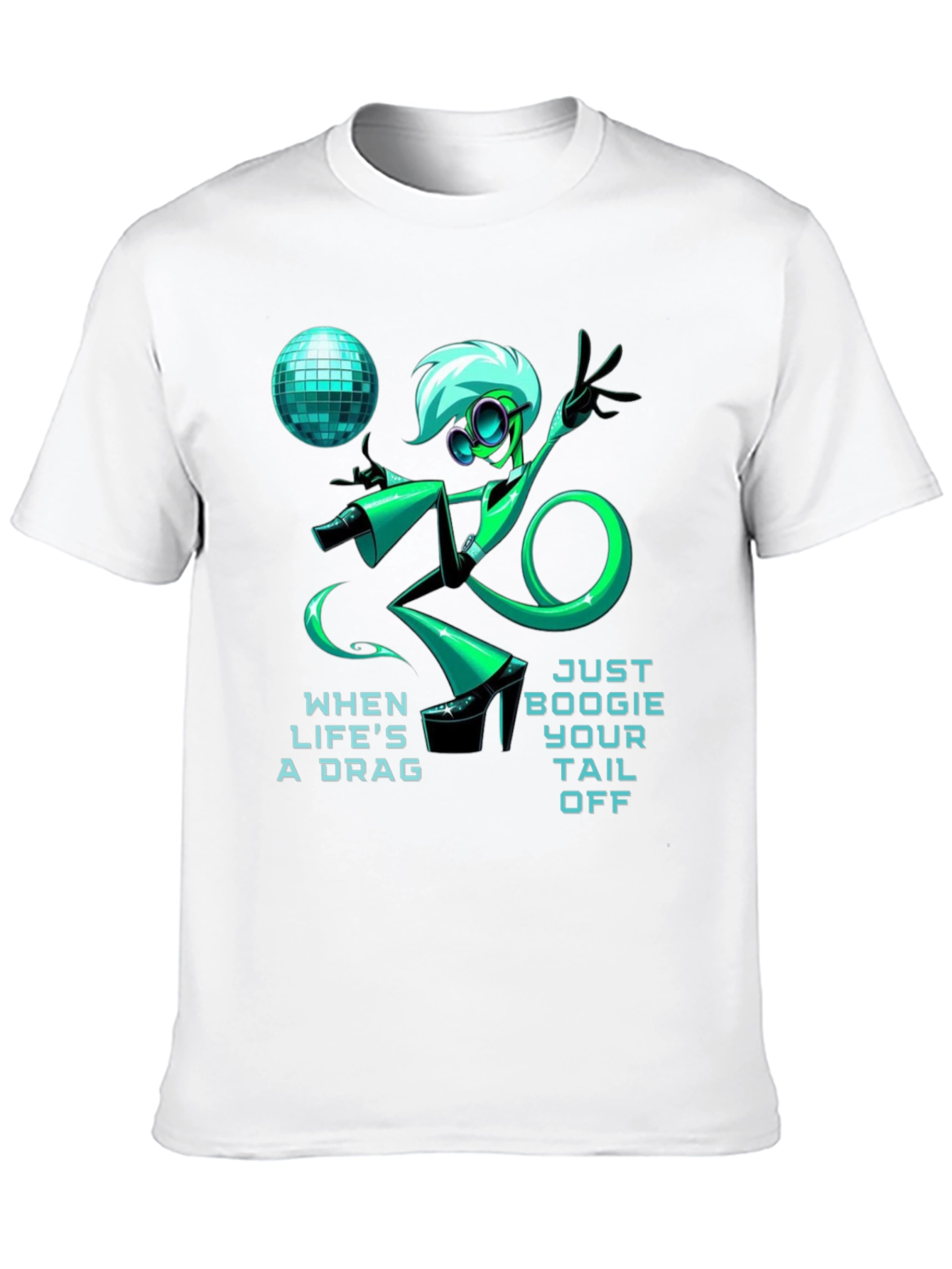 Black Just Boogie Your Tail Off T-Shirt view 10