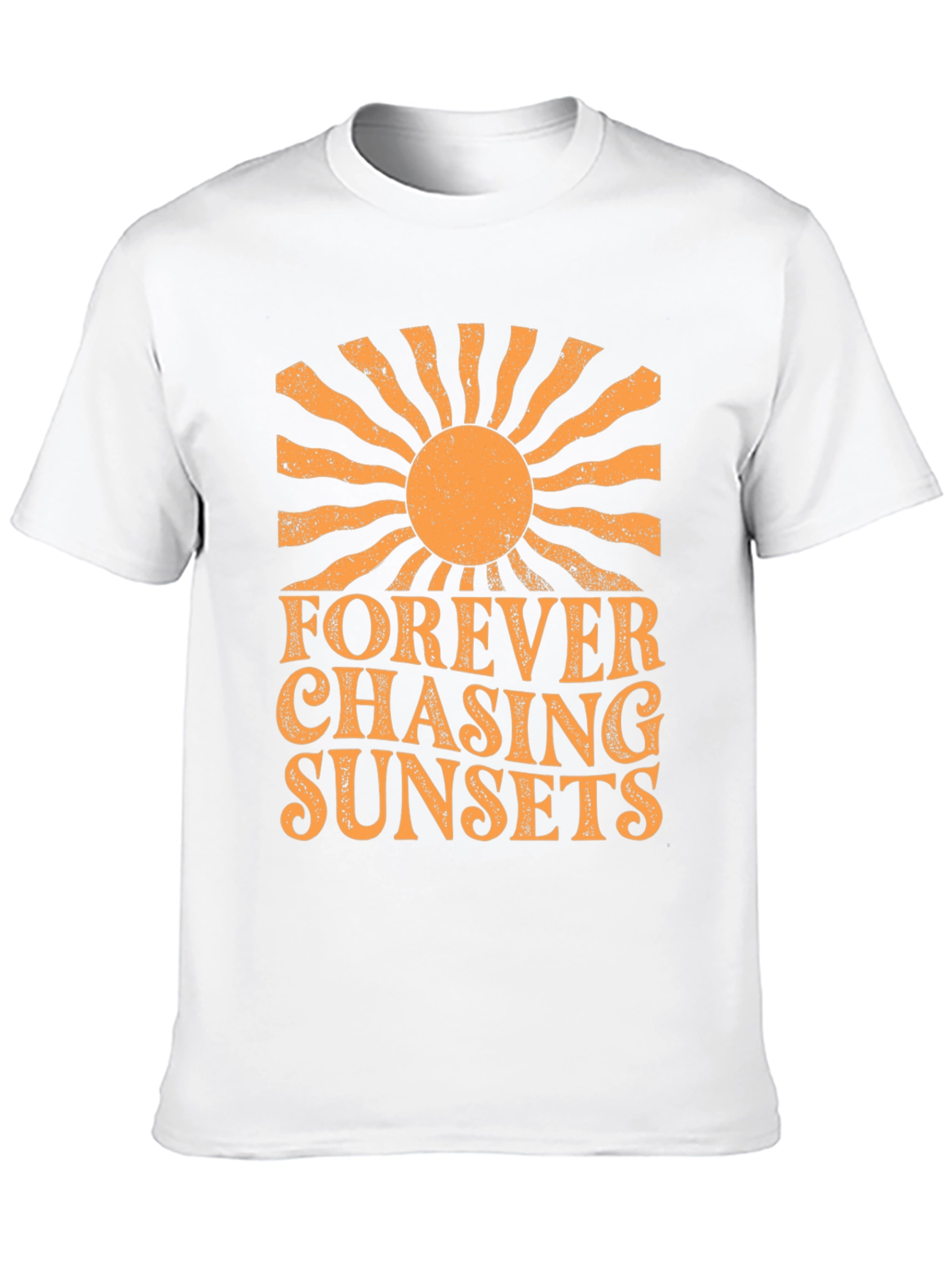 Black Forever Chasing Sunsets Graphic Tee view 10