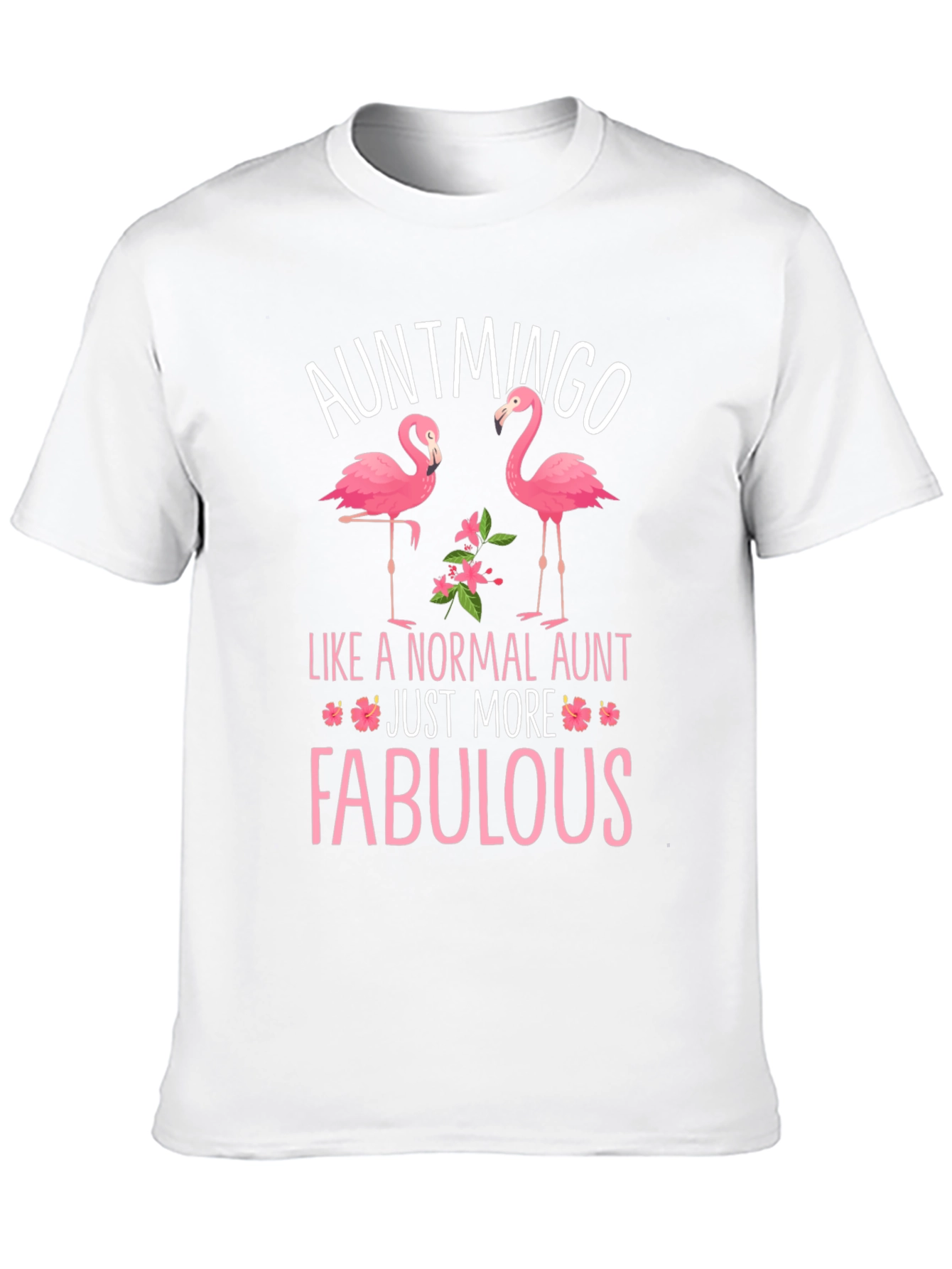 Black Auntmingo Flamingo Graphic T-Shirt - Fabulous Aunt Tee view 10