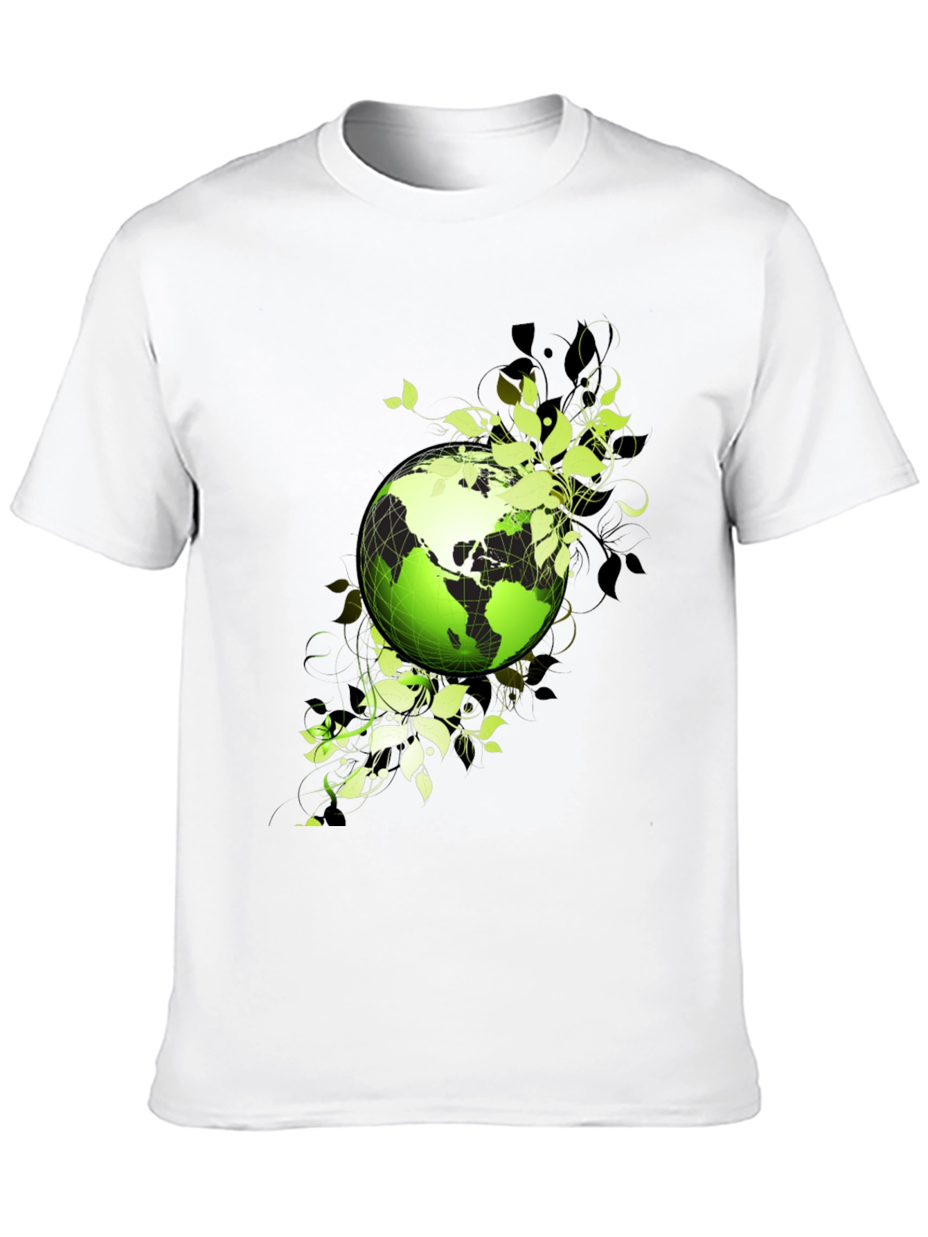 Black Eco Earth Graphic T-Shirt - Black view 10