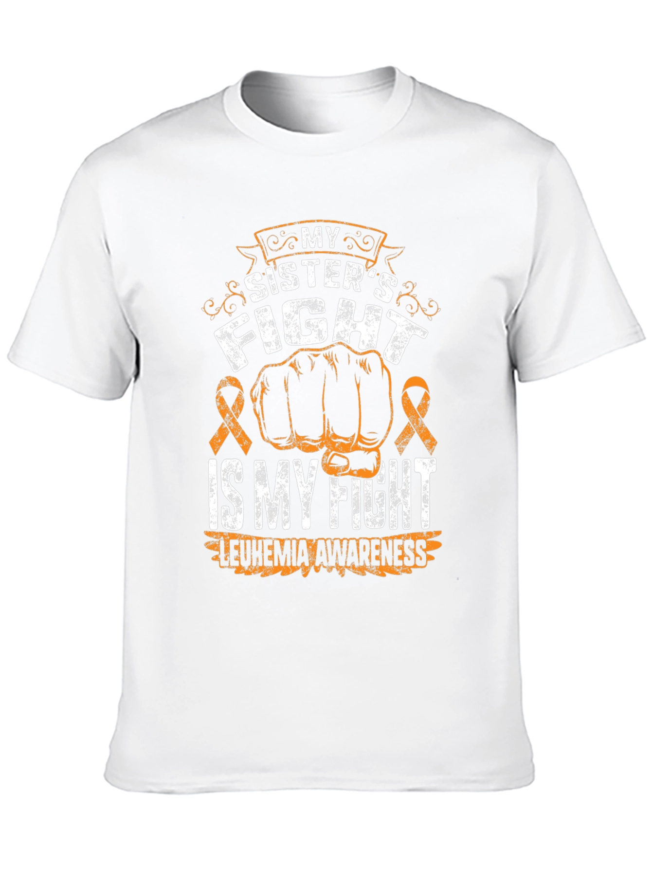 Black Leukemia Awareness T-Shirt: My Sister's Fight view 10