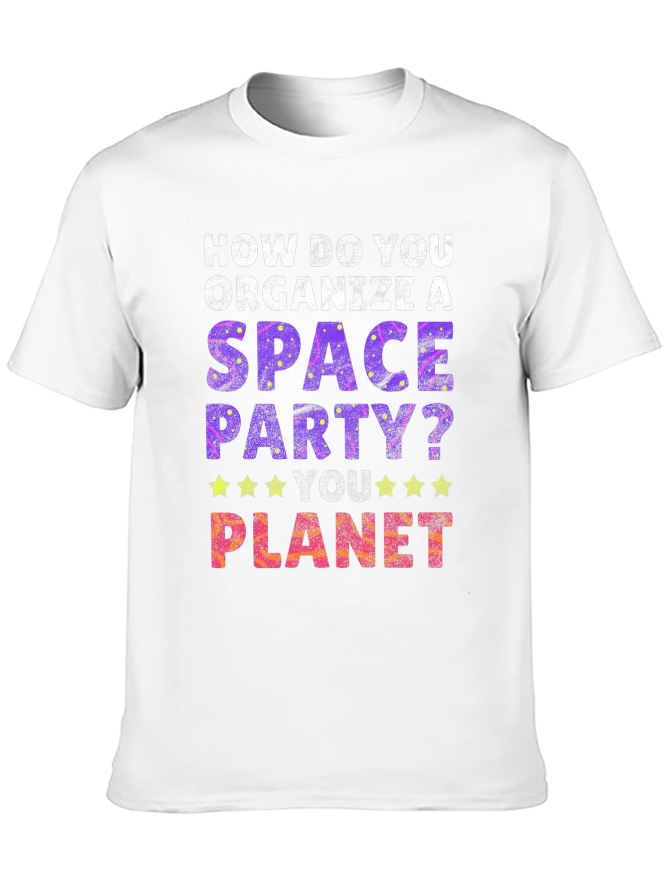 Black Space Party T-Shirt - You Planet! view 10