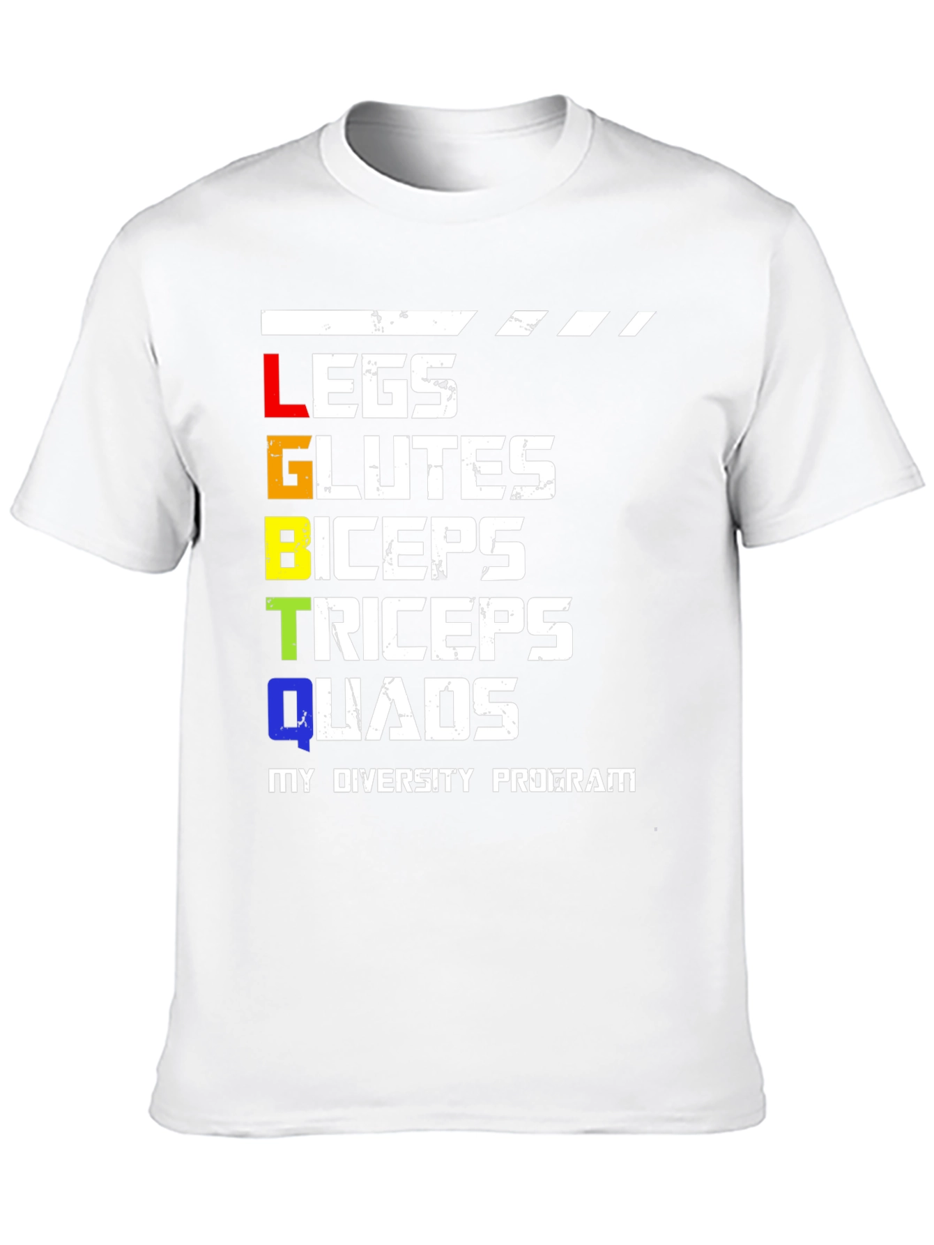 Black LGBTQ Funny Gym Workout Shirt view 10