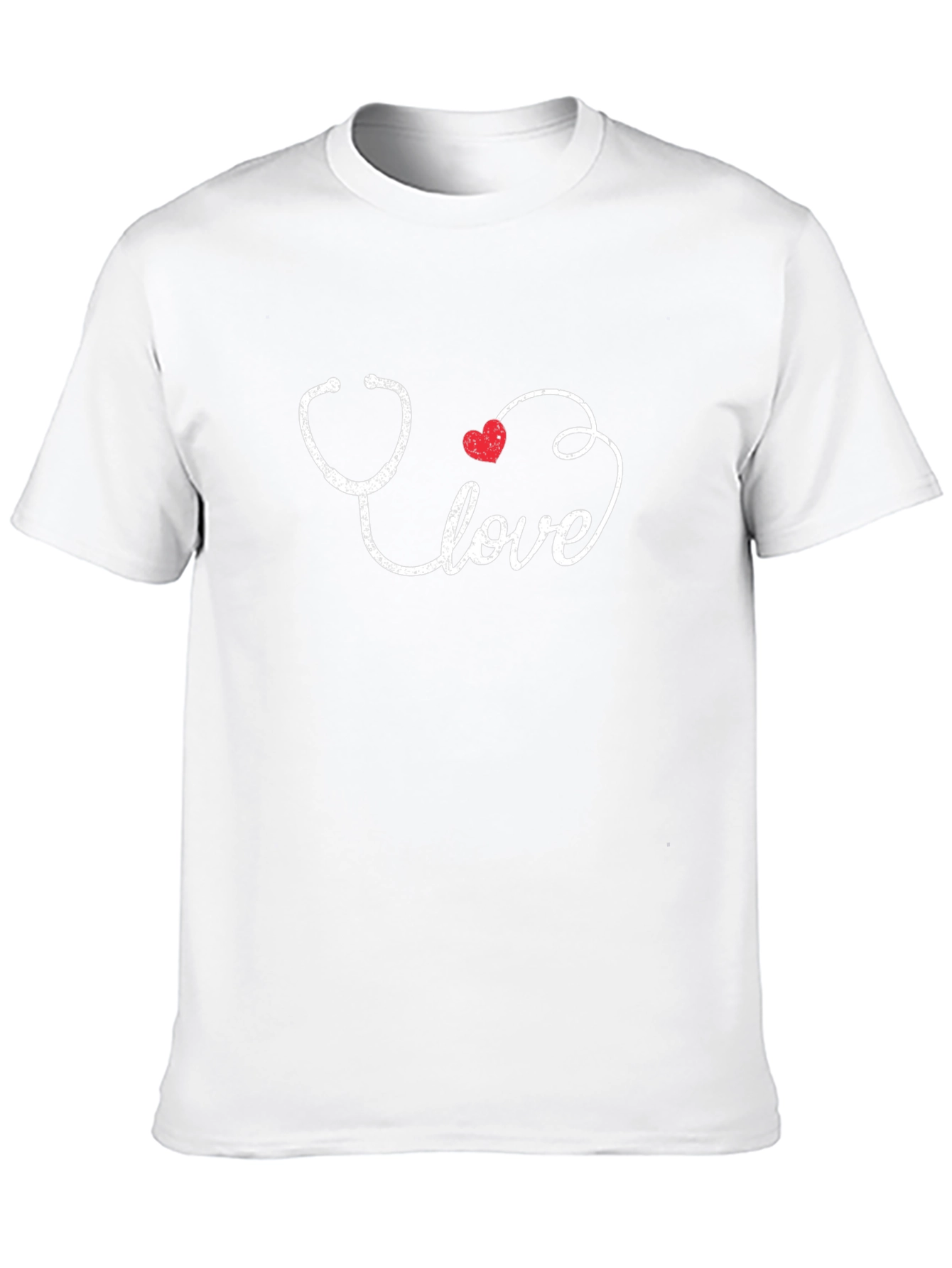 Black Love Stethoscope Graphic Tee - Doctor Nurse Medical view 10