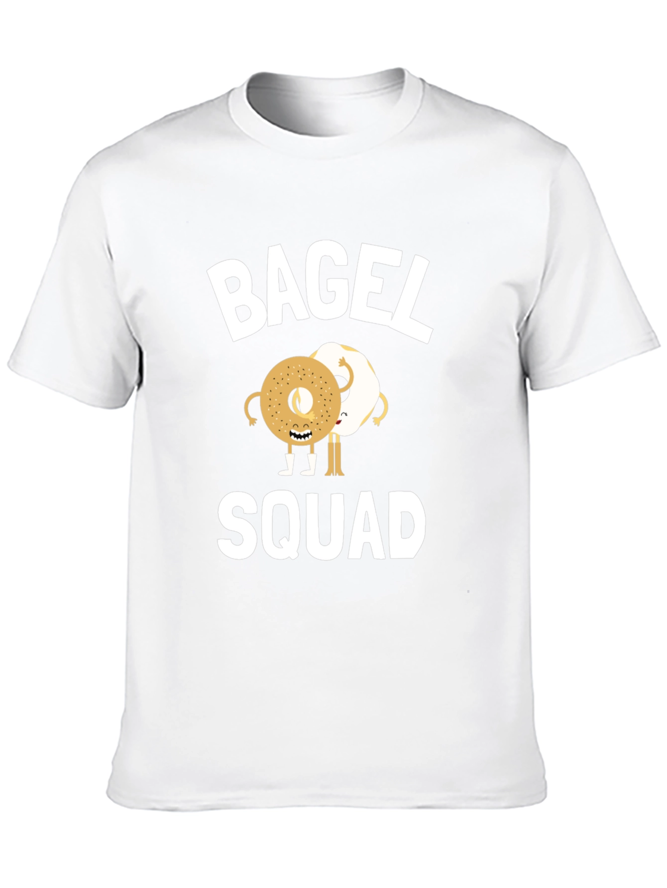 Black Bagel Squad Graphic Tee - Funny Foodie T-Shirt view 10