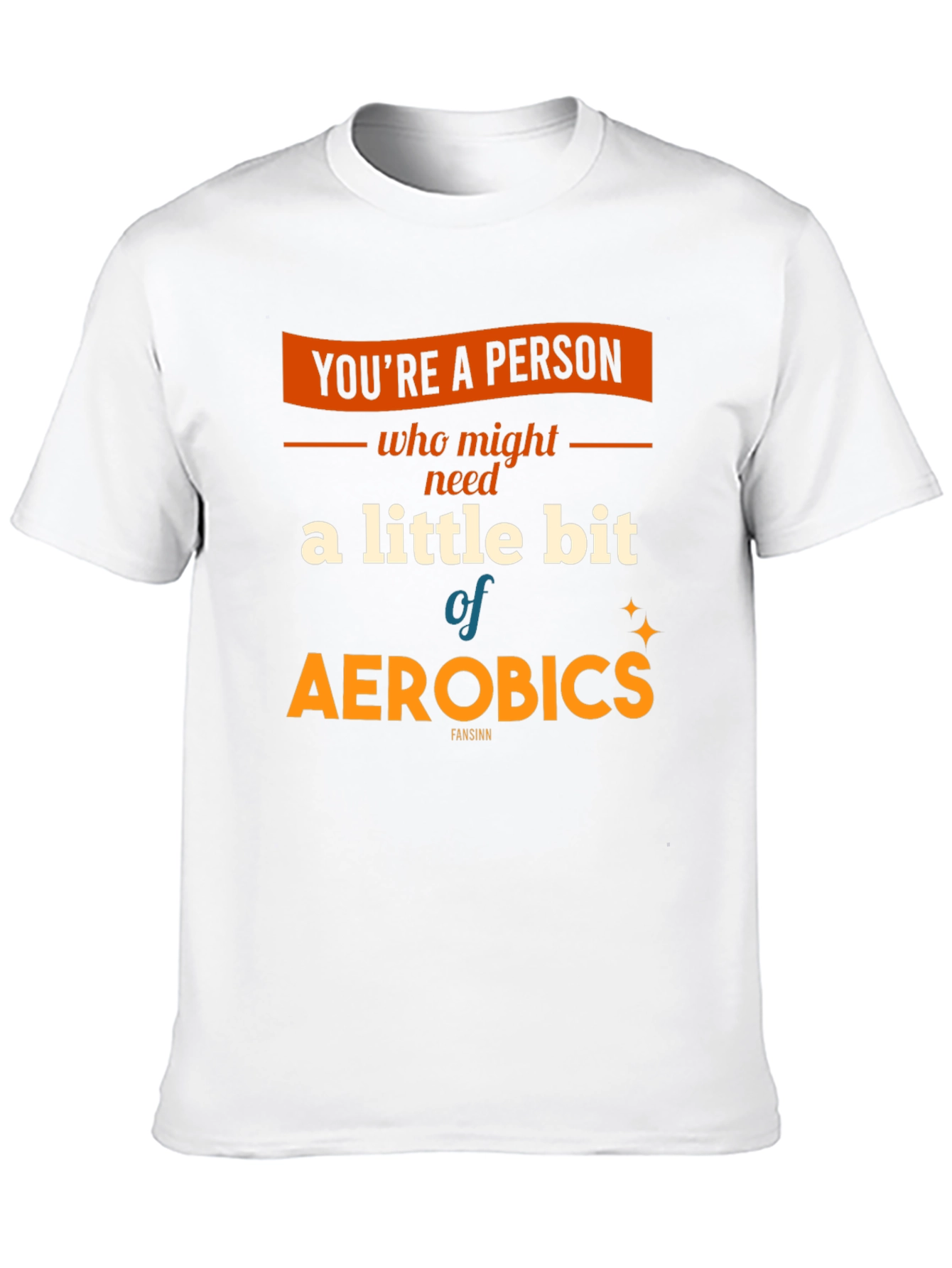 Black Aerobics T-Shirt: A Little Bit of Exercise Fun! view 10