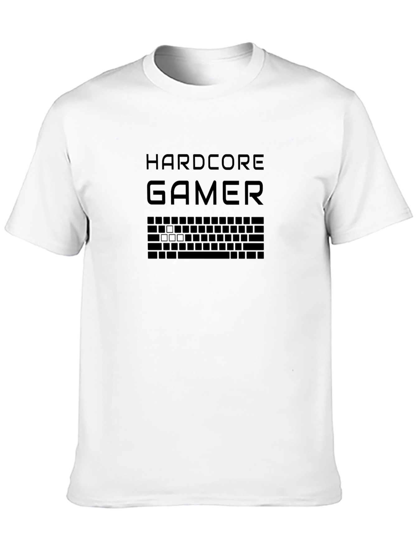 Black Hardcore Gamer Black T-Shirt view 10