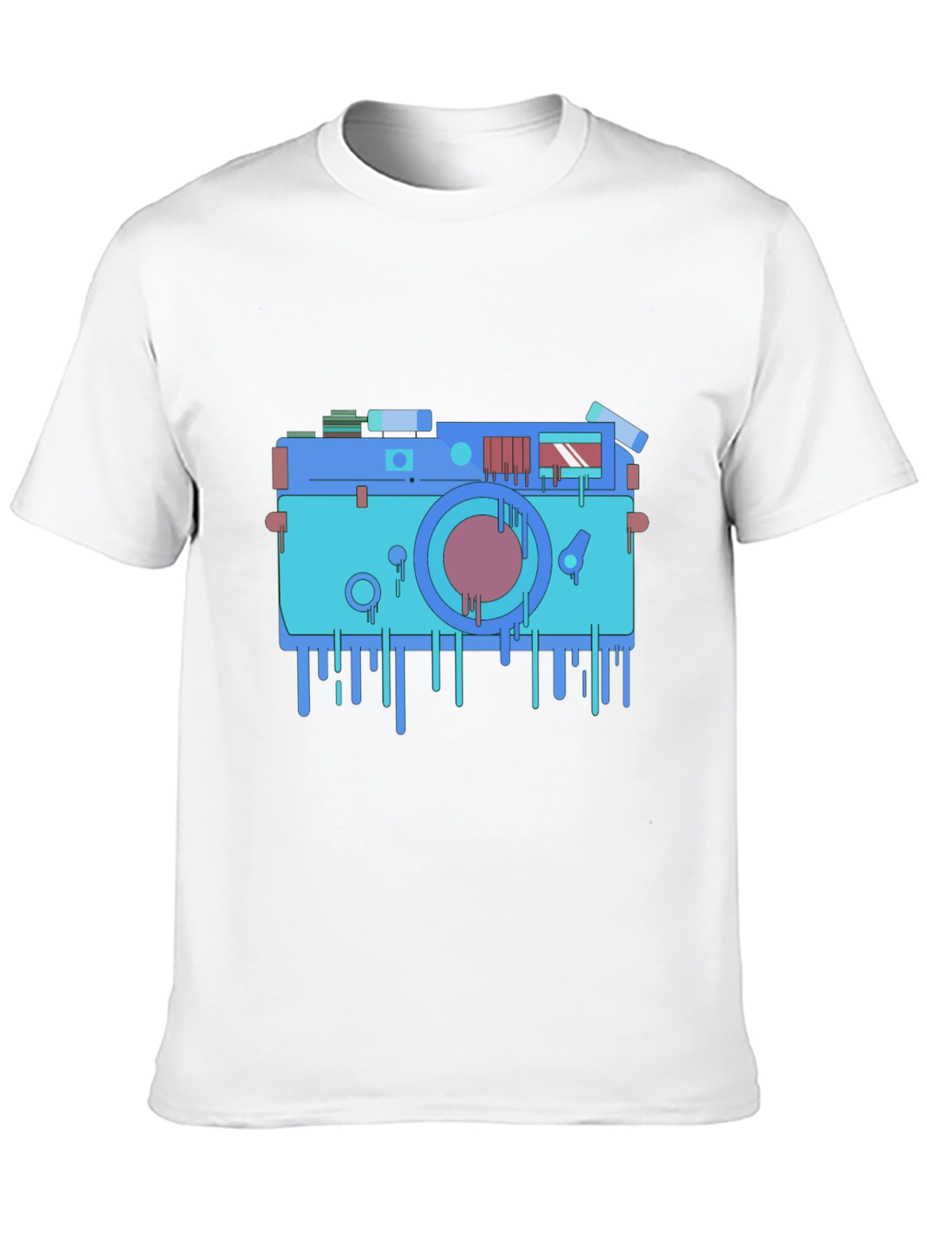 Black Retro Camera Graphic Tee - Cool Photo Lover Shirt view 10