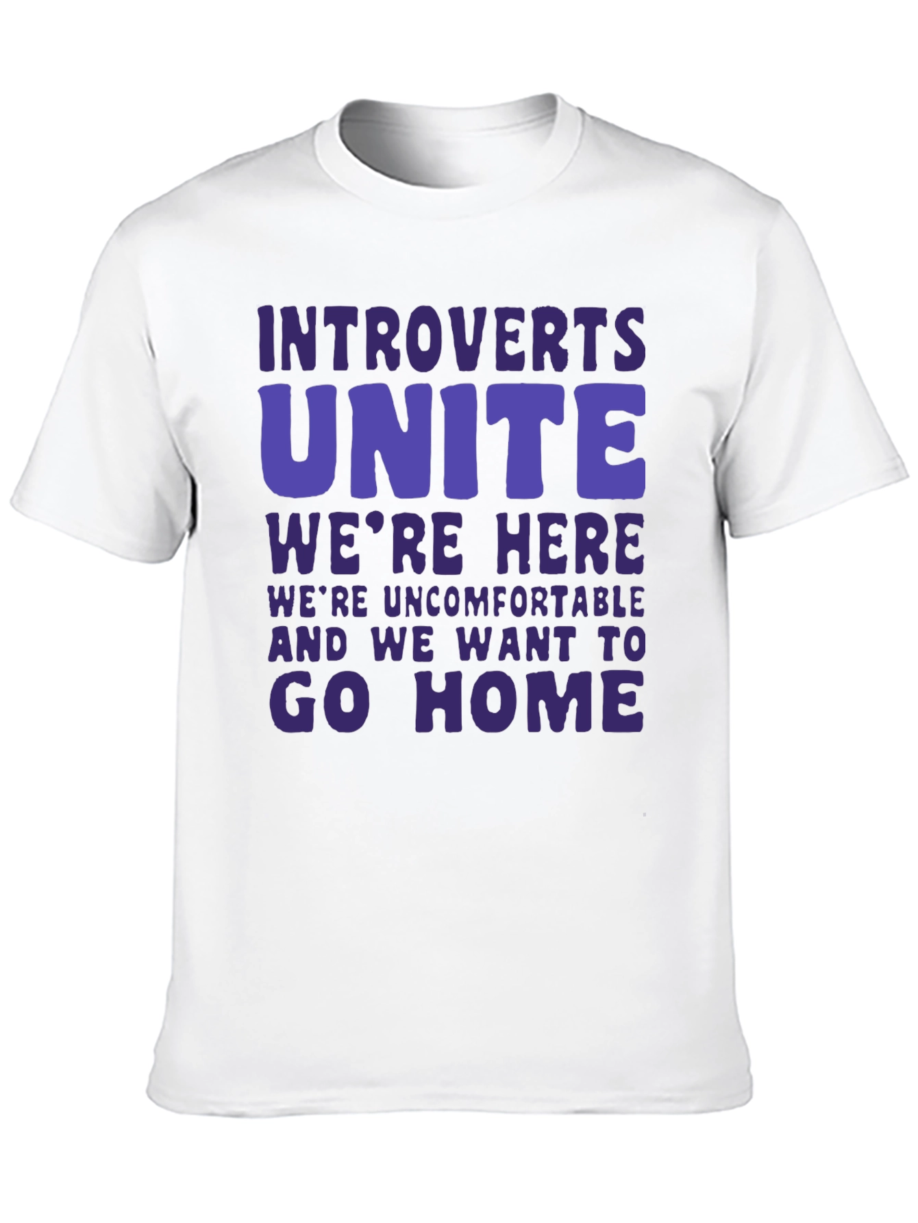 Black Introvert Unite Funny Graphic T-Shirt view 10