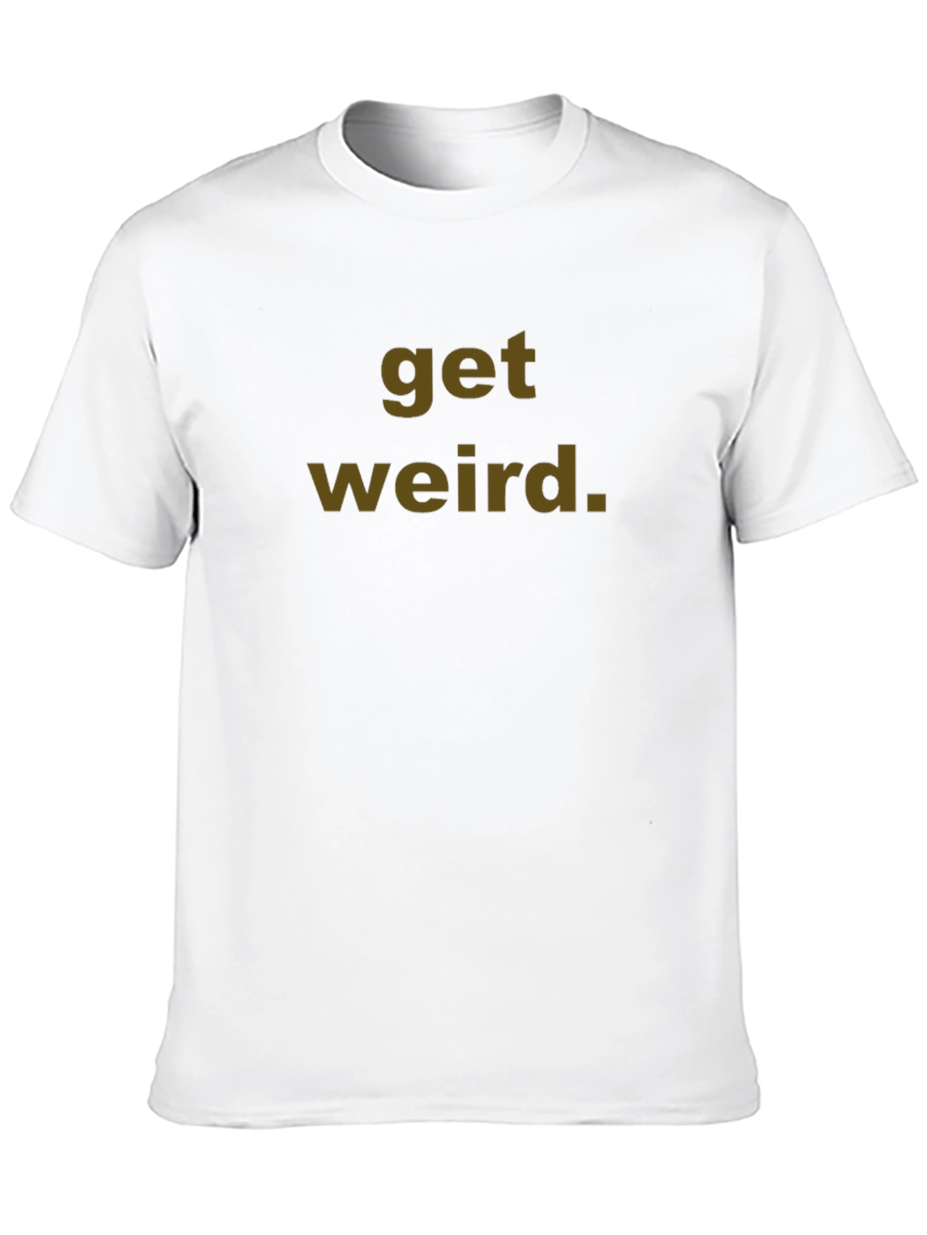 Black Get Weird Graphic Tee - Unisex Cotton T-Shirt view 10