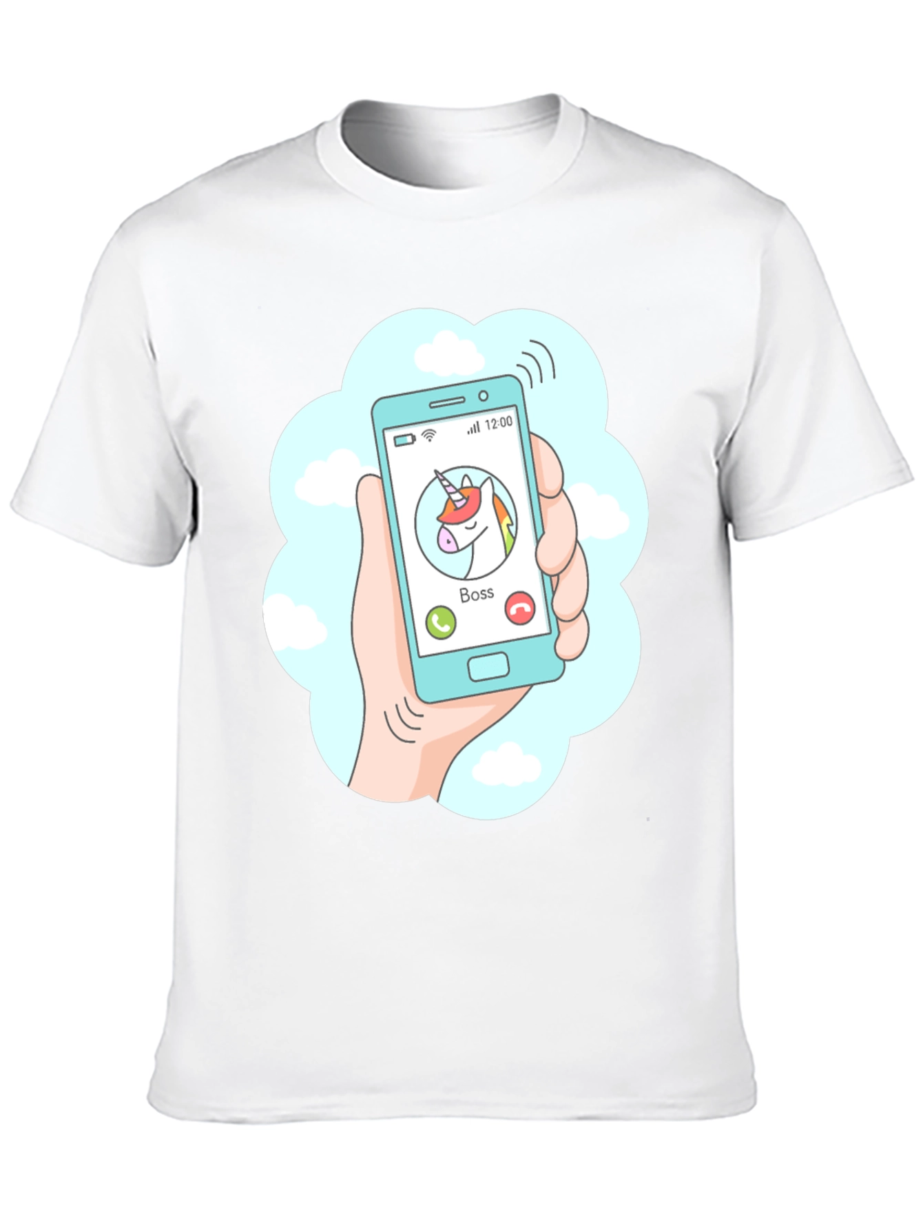 Black Unicorn Boss Calling T-Shirt view 10