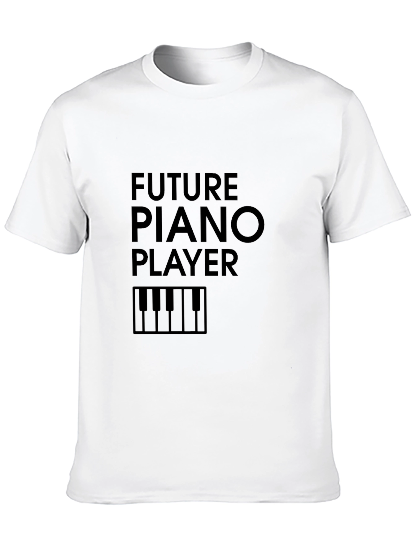 Black Future Piano Player Graphic Tee view 10