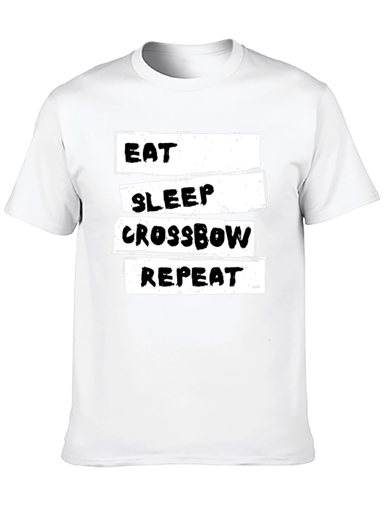 Black Eat Sleep Crossbow Repeat T-Shirt view 10