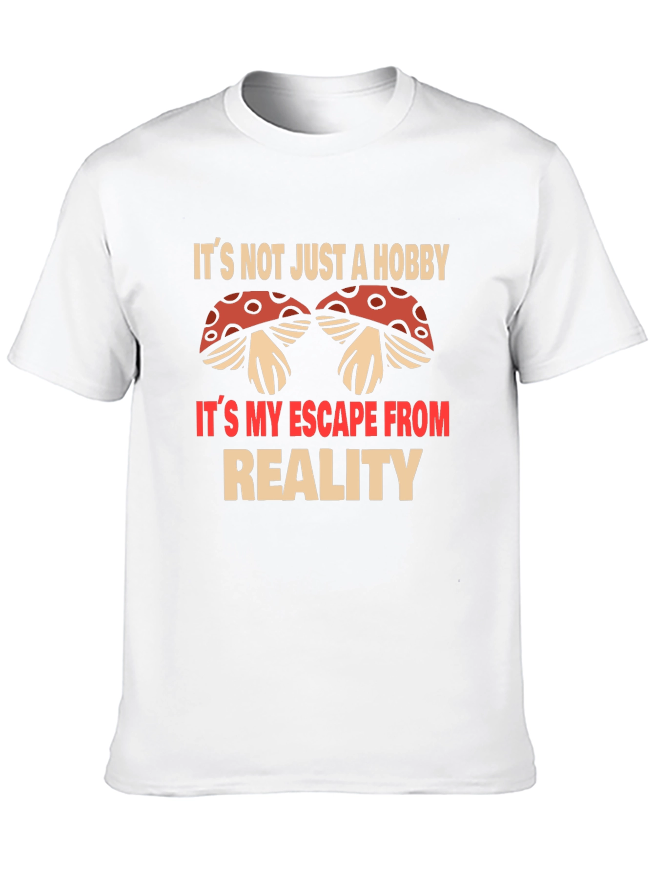 Black Mushroom Lover's Tee - Escape from Reality T-Shirt view 10